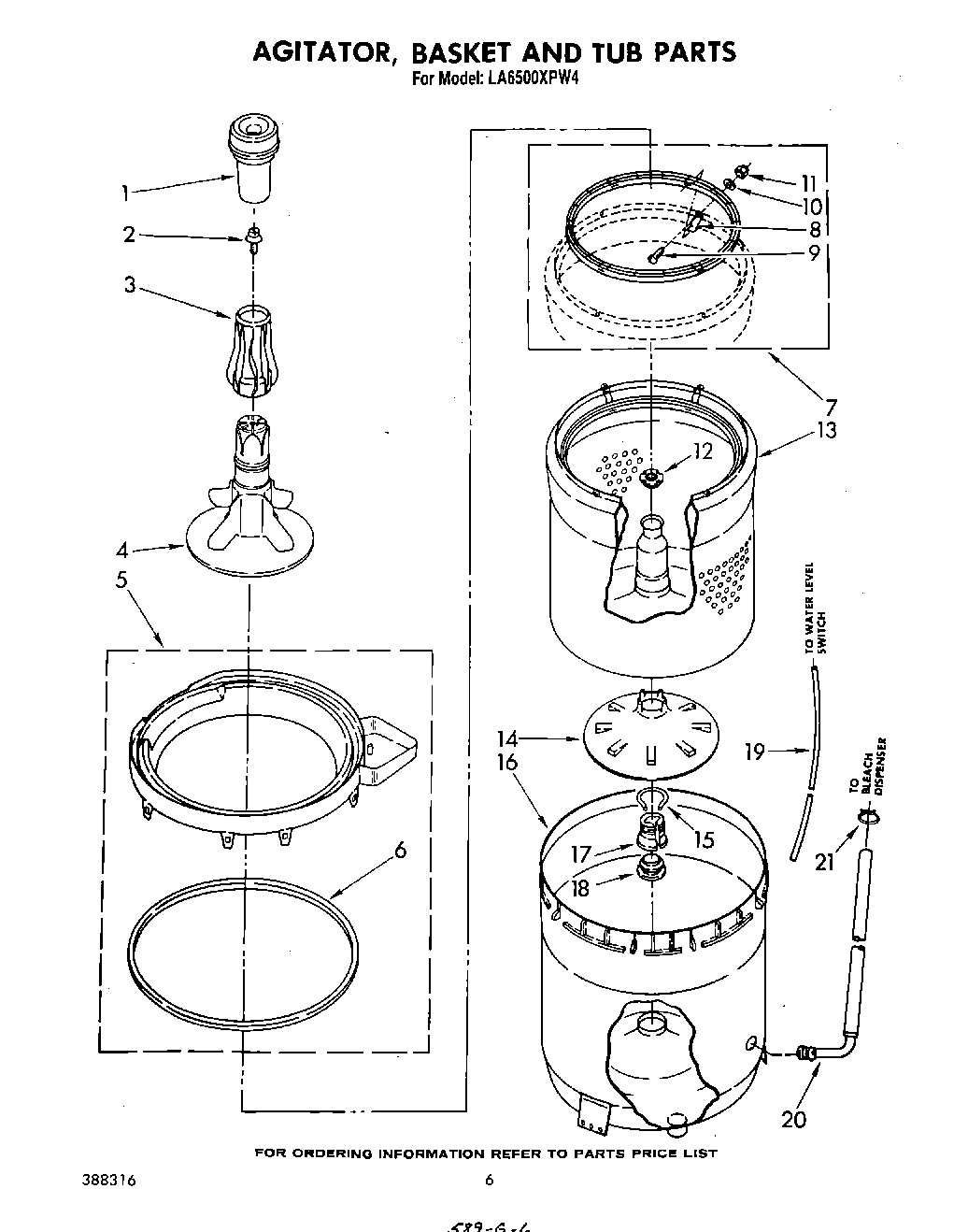 04 - AGITATOR, BASKET AND TUB