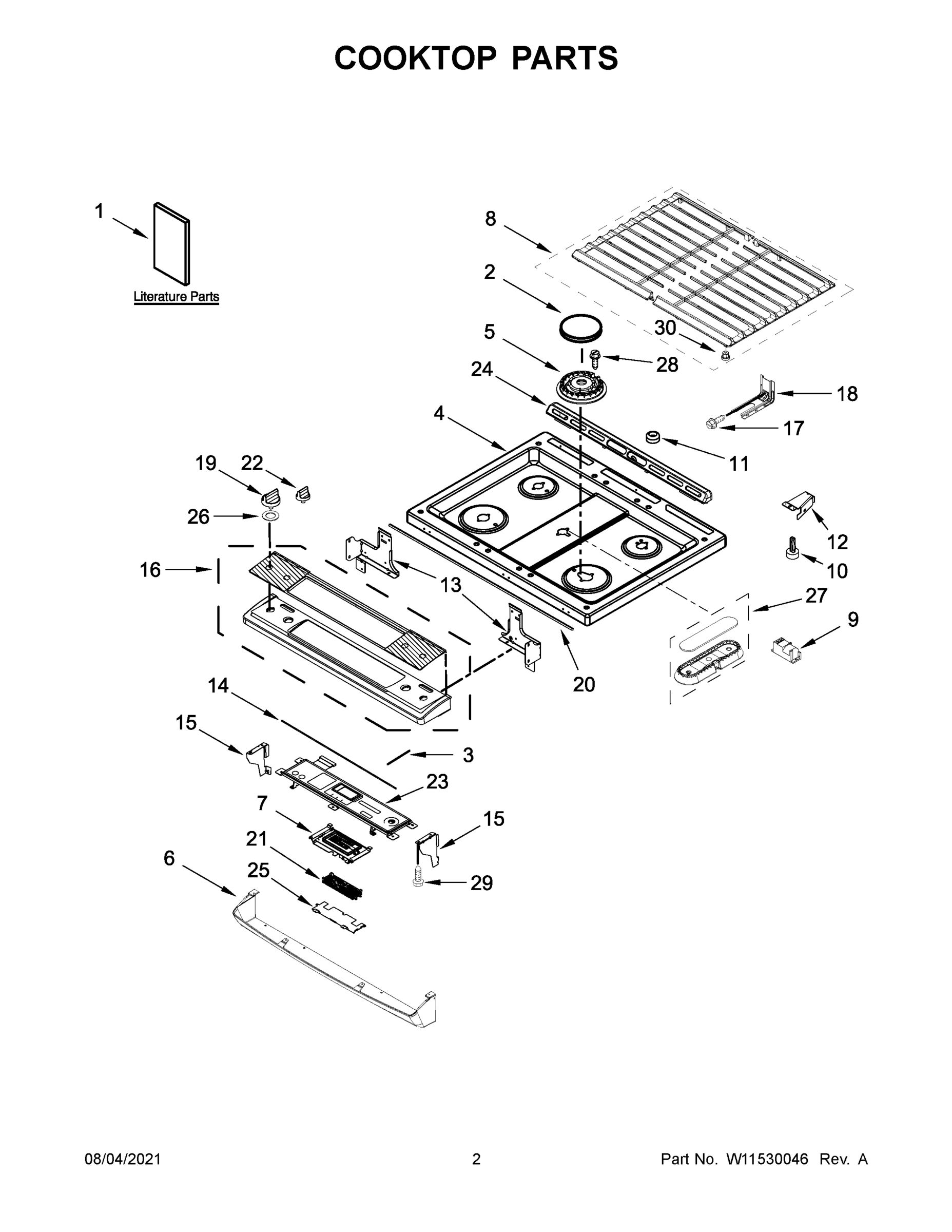 02 - COOKTOP PARTS