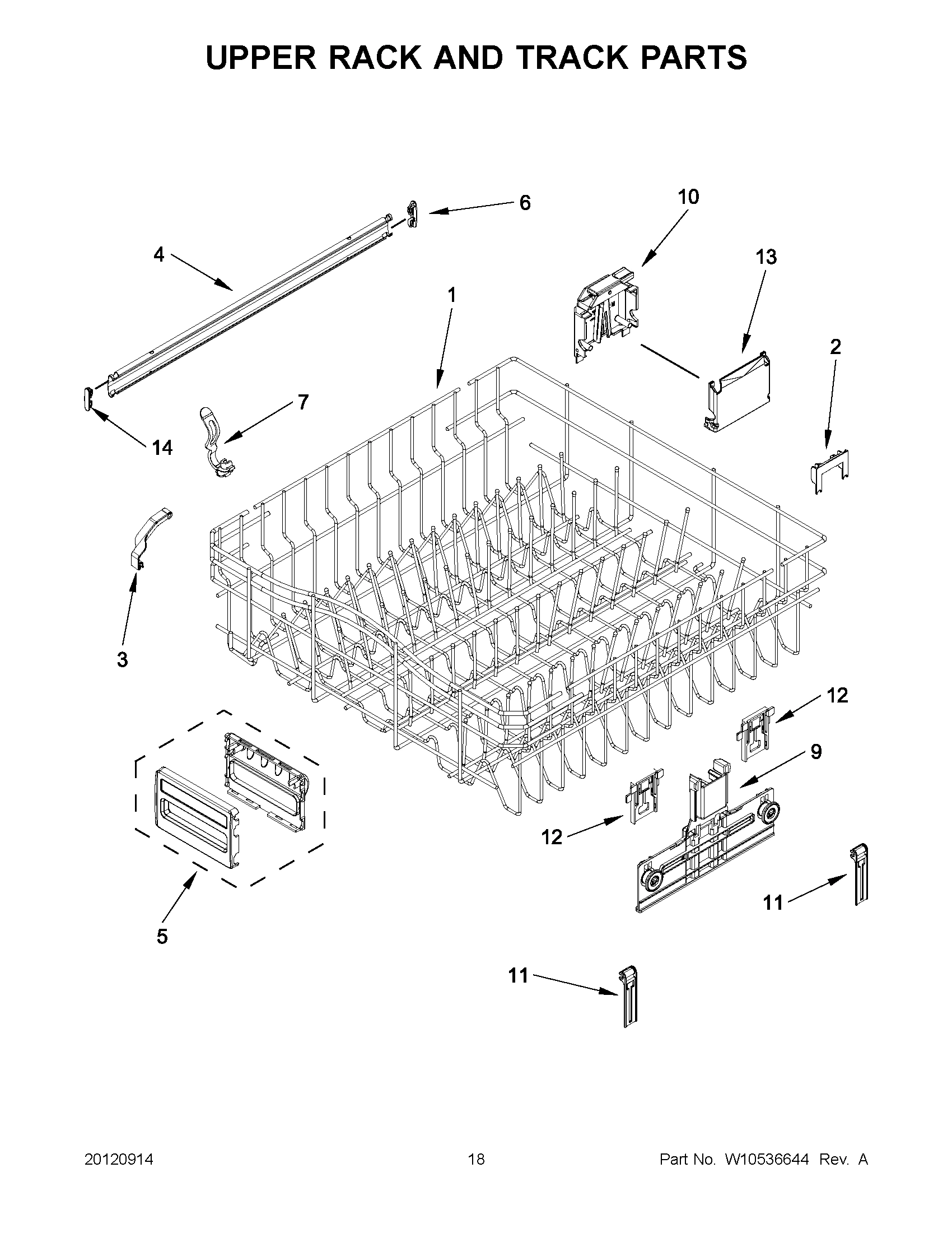 09 - UPPER RACK AND TRACK PARTS