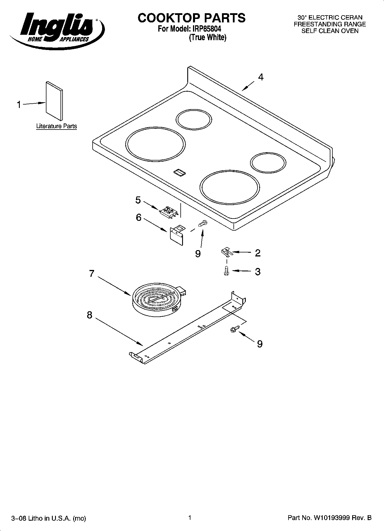 01 - COOKTOP PARTS