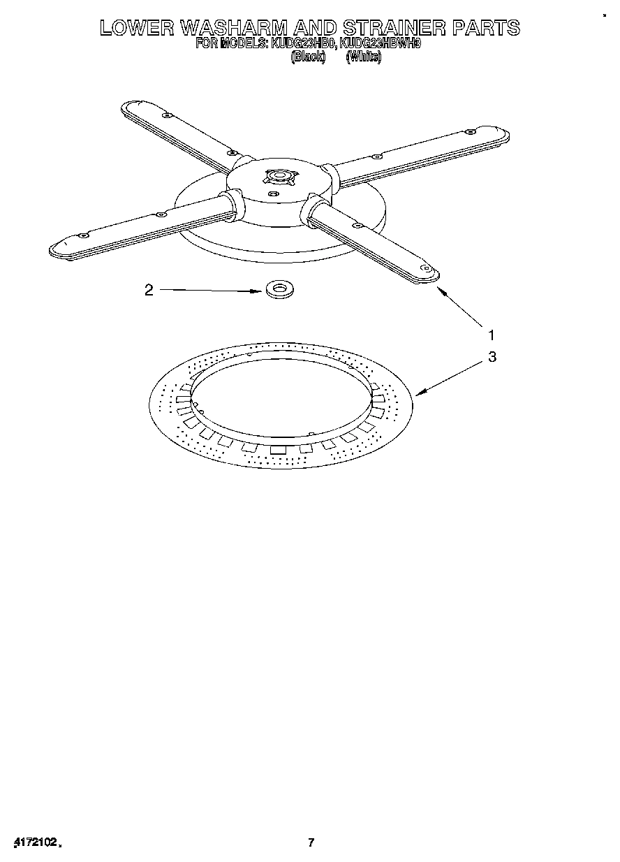 05 - LOWER WASHARM AND STRAINER