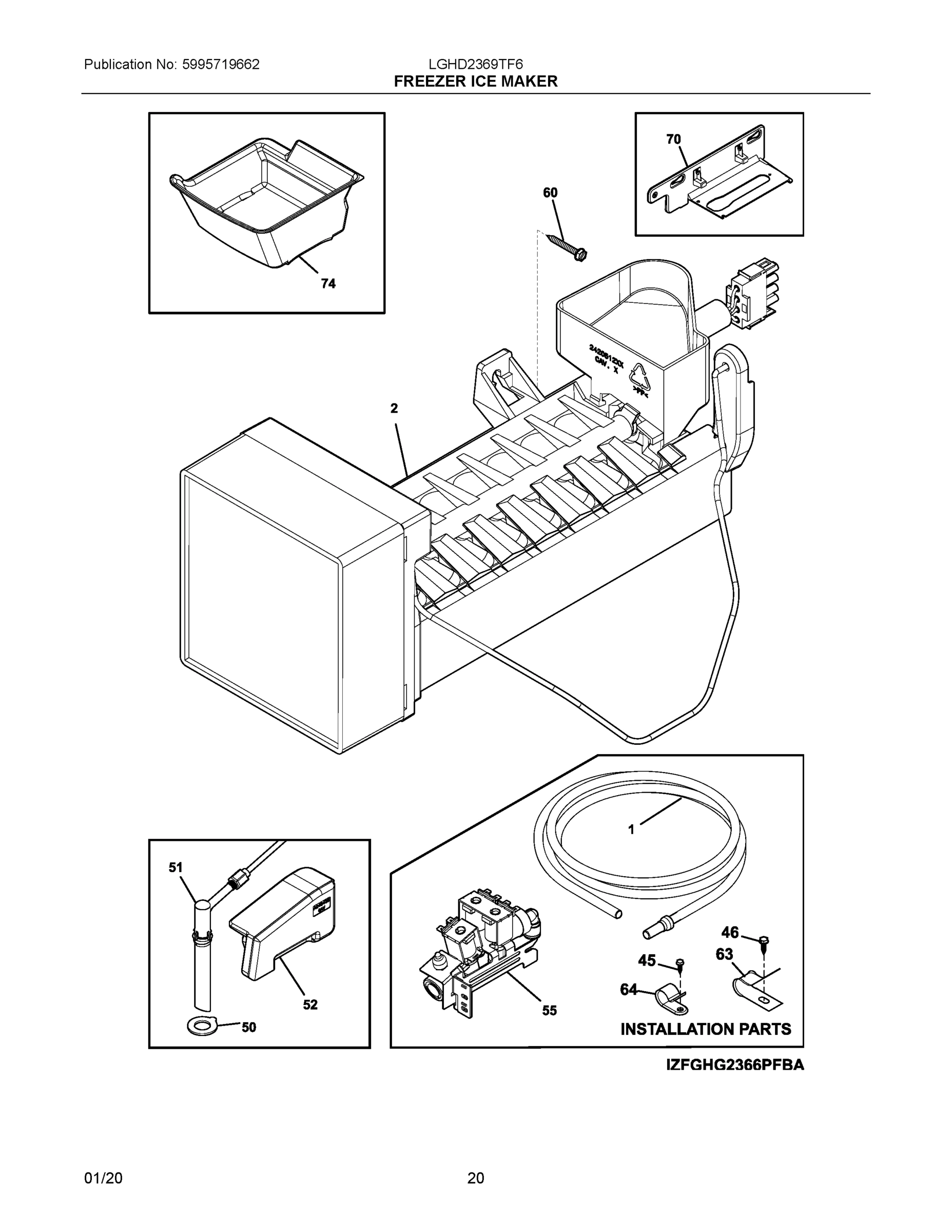 10 - FREEZER ICE MAKER