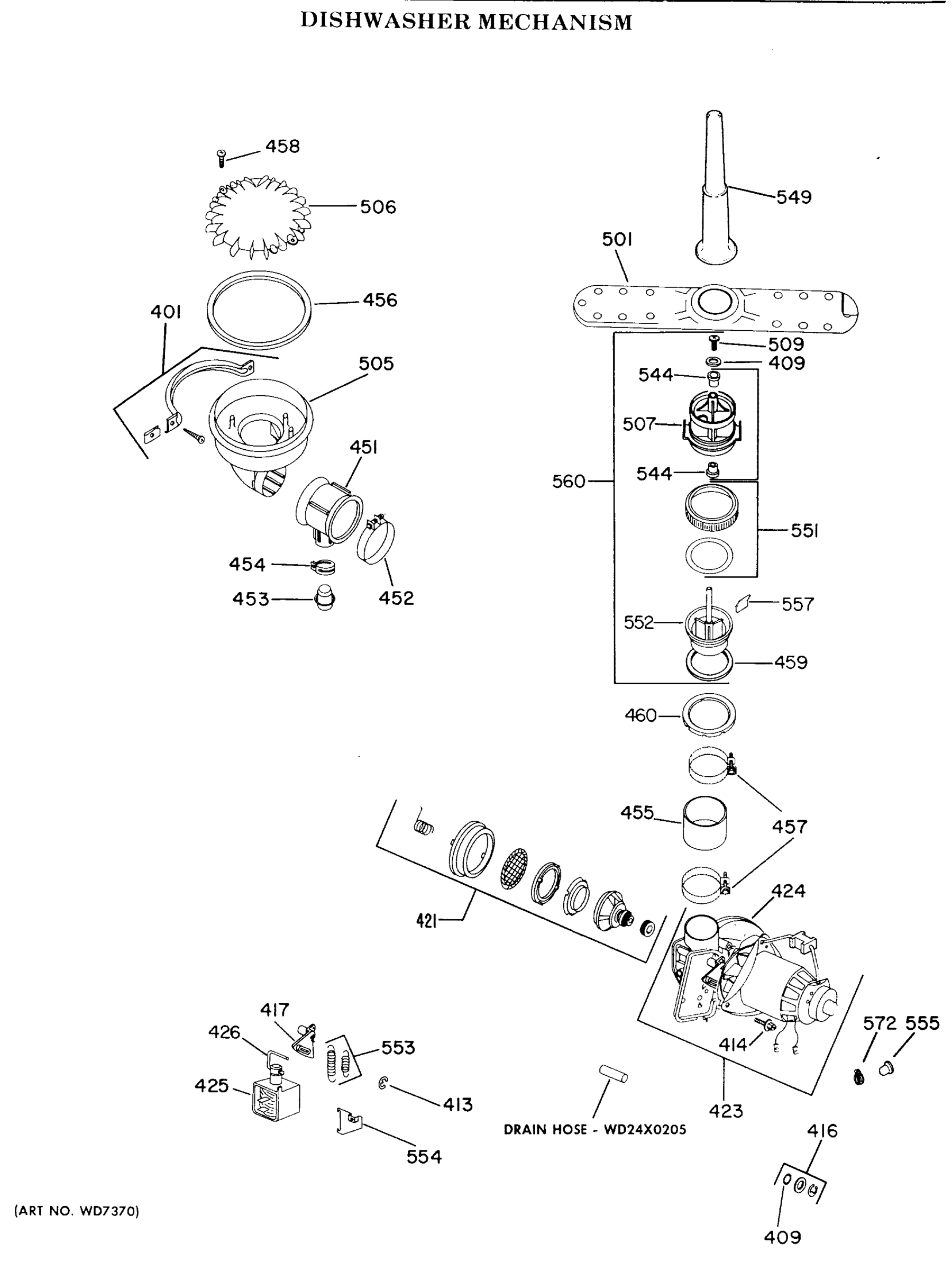 DISHWASHER MECHANISM
