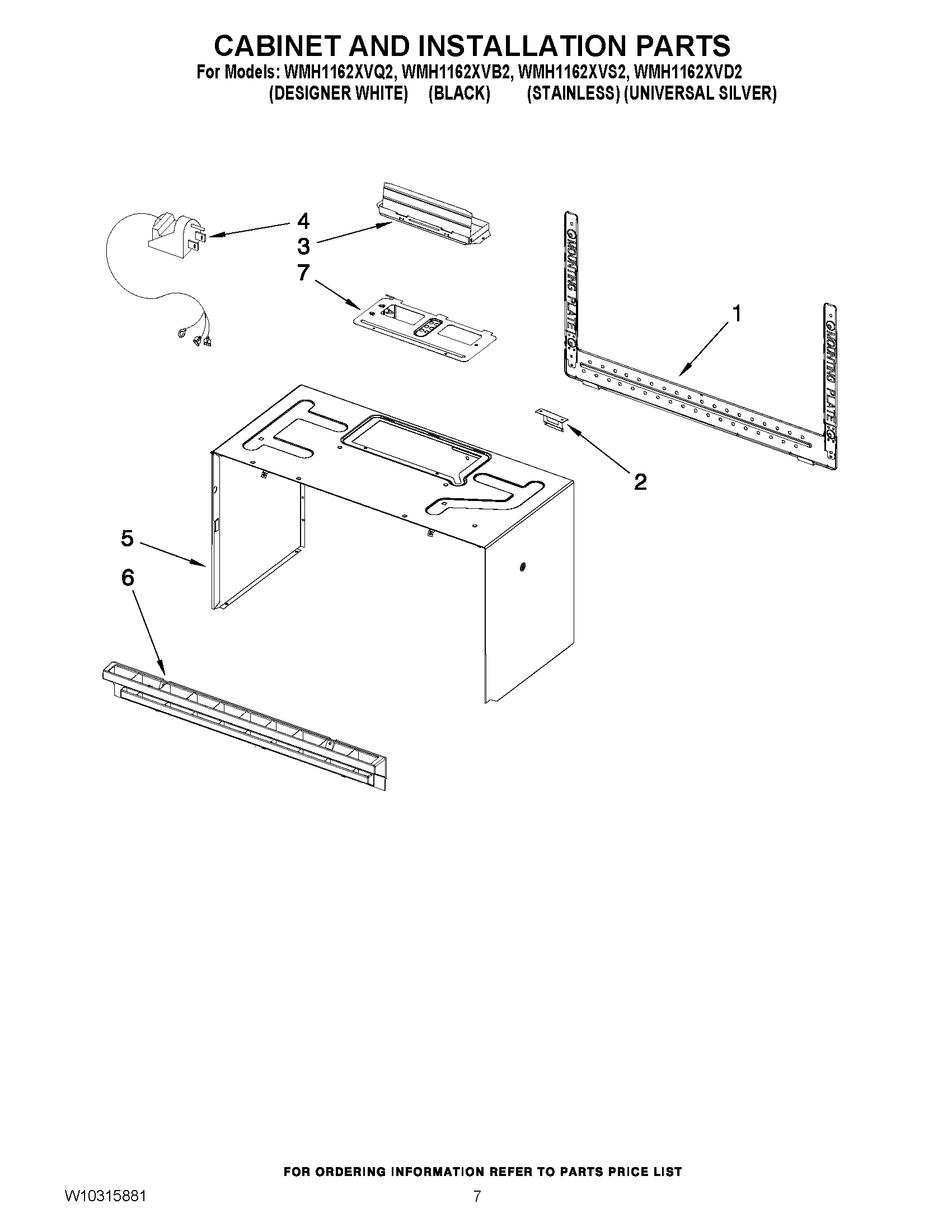 06 - CABINET AND INSTALLATION PARTS