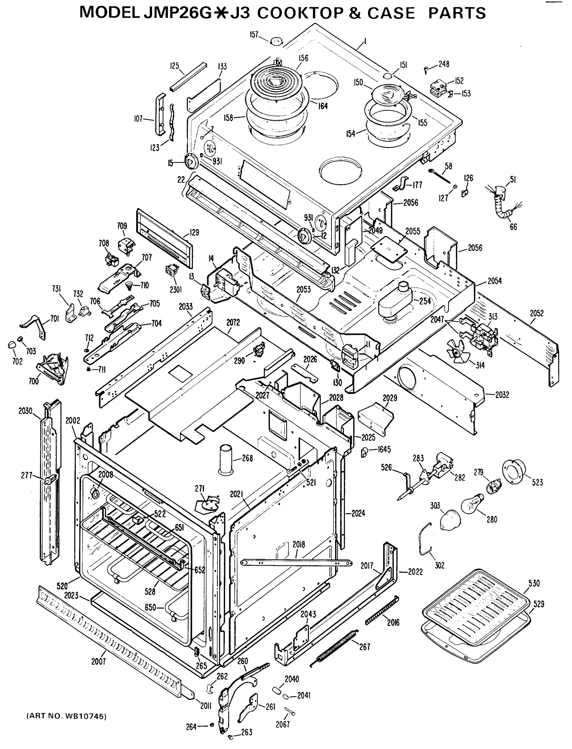 COOKTOP & CASE PARTS