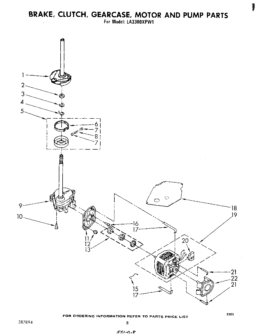 06 - BRAKE, CLUTCH, GEARCASE, MOTOR AND PUMP