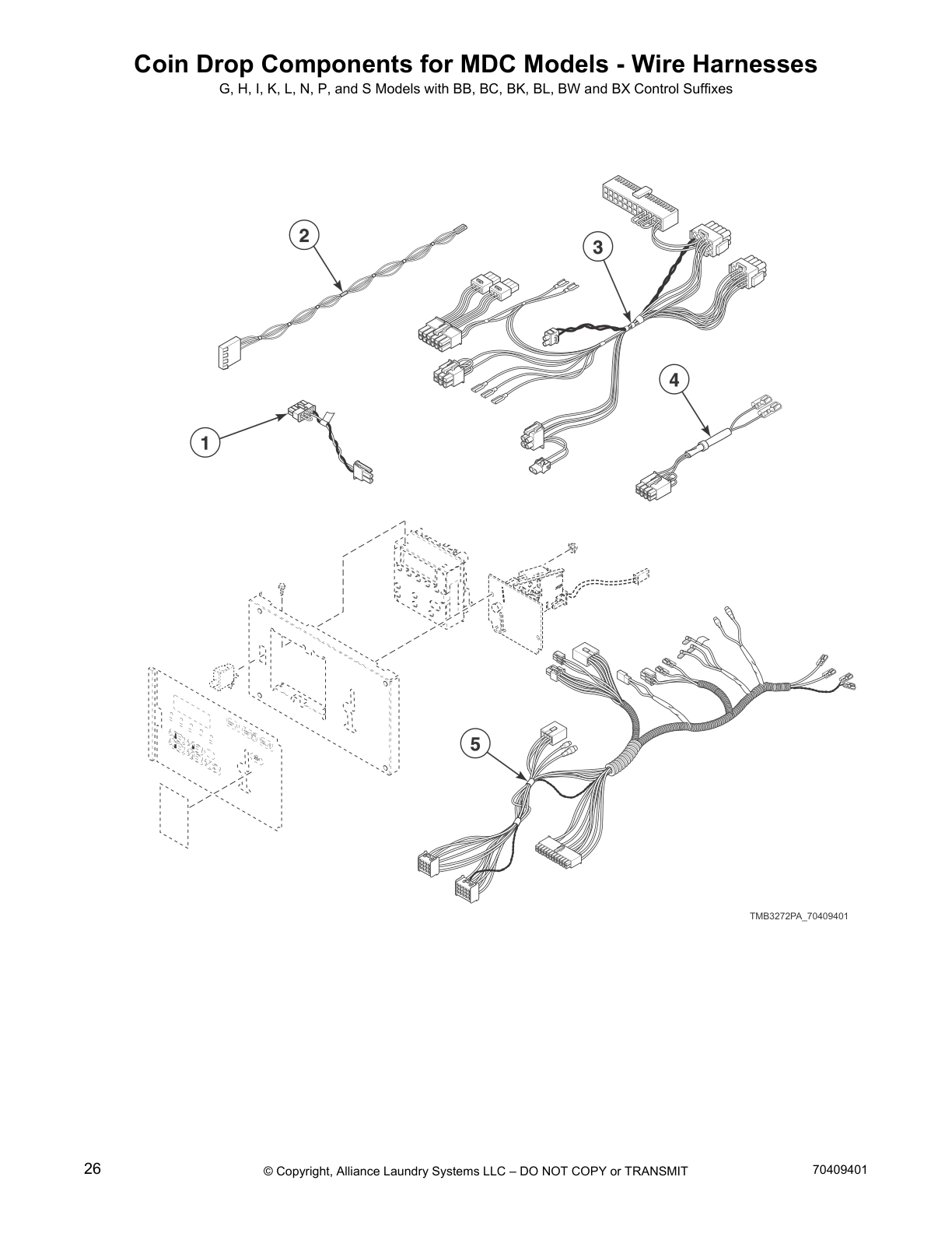 Coin Drop Components for MDC Models - Wire Harnesses