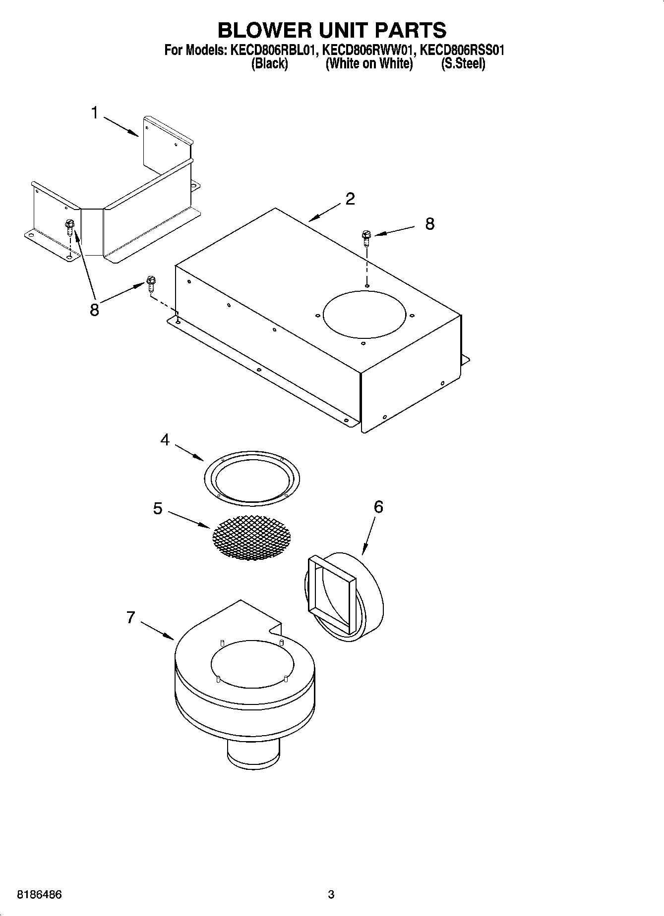 02 - BLOWER UNIT PARTS, OPTIONAL PARTS