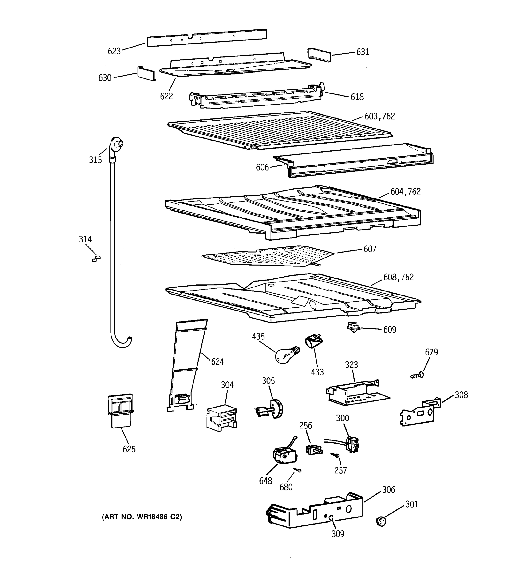COMPARTMENT SEPARATOR PARTS