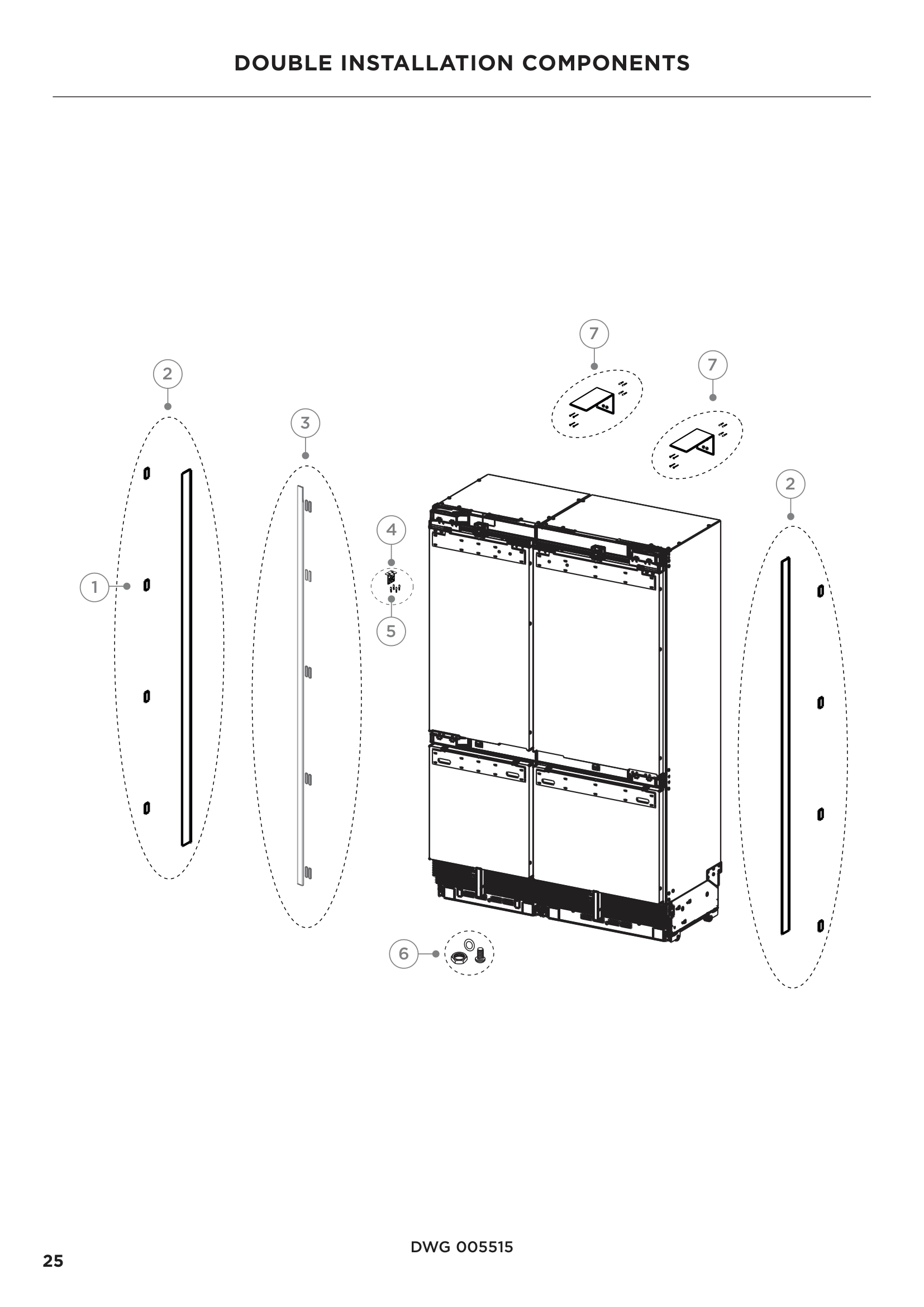DOUBLE INSTALLATION COMPONENTS