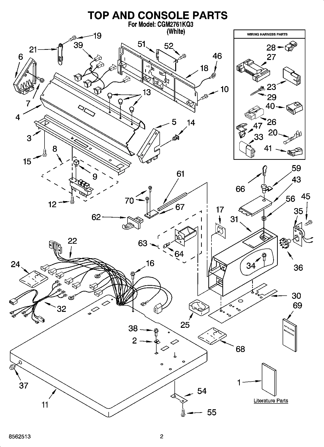 01 - TOP AND CONSOLE PARTS