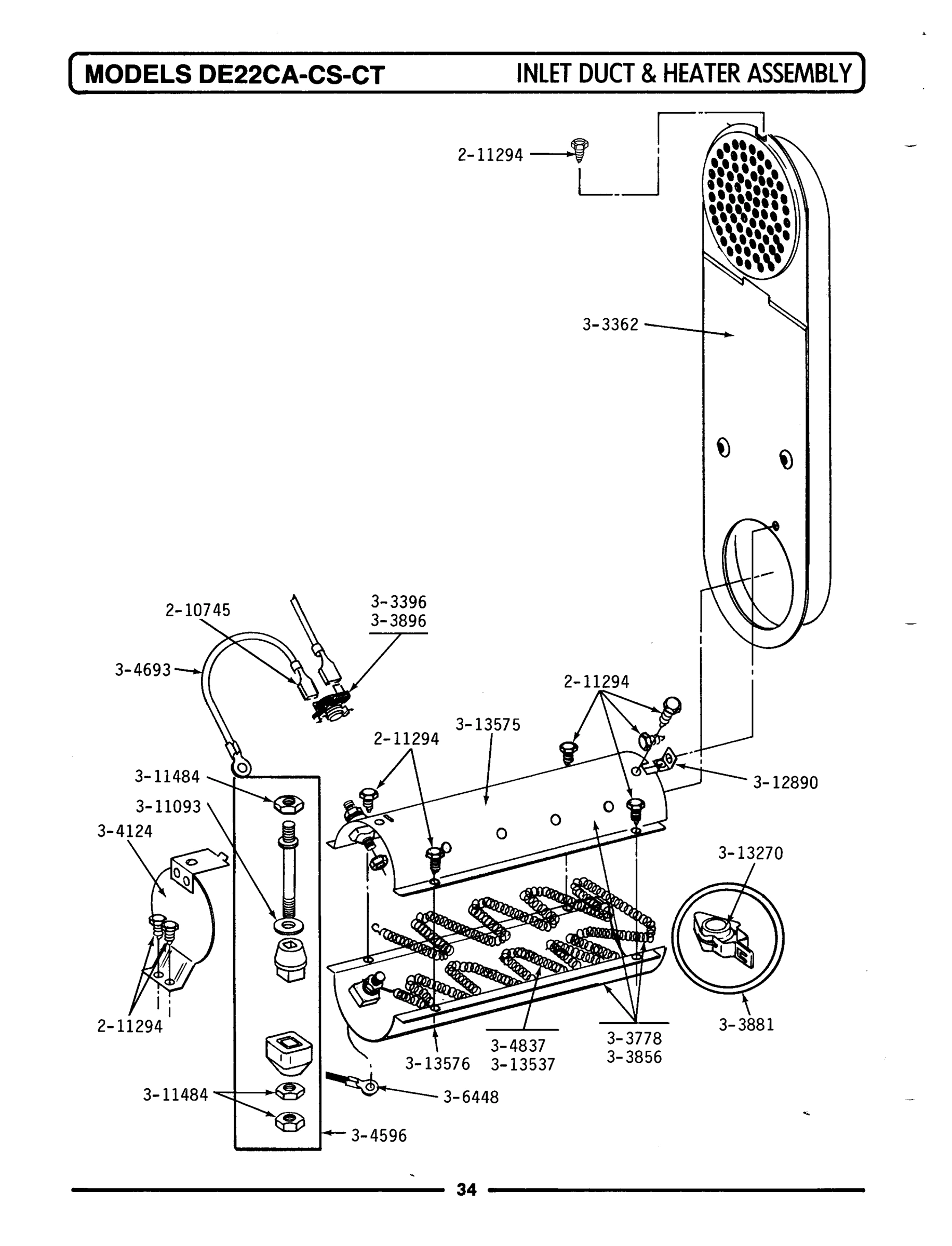 08 - INLET DUCT & HEATER ASSEMBLY
