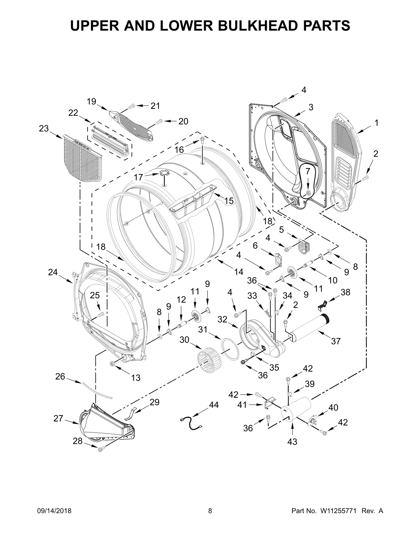 UPPER AND LOWER BULKHEAD PARTS