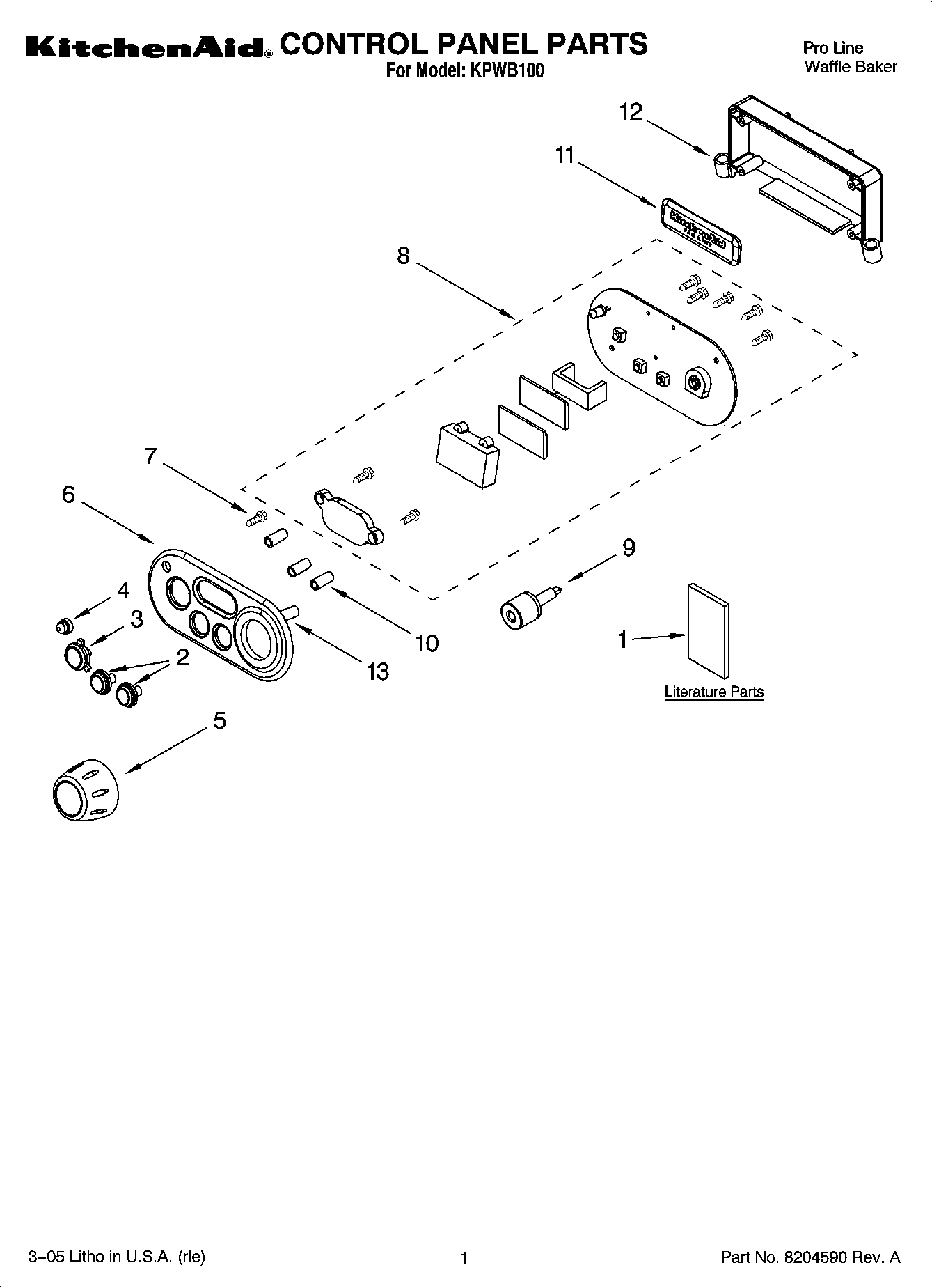 01 - CONTROL PANEL PARTS