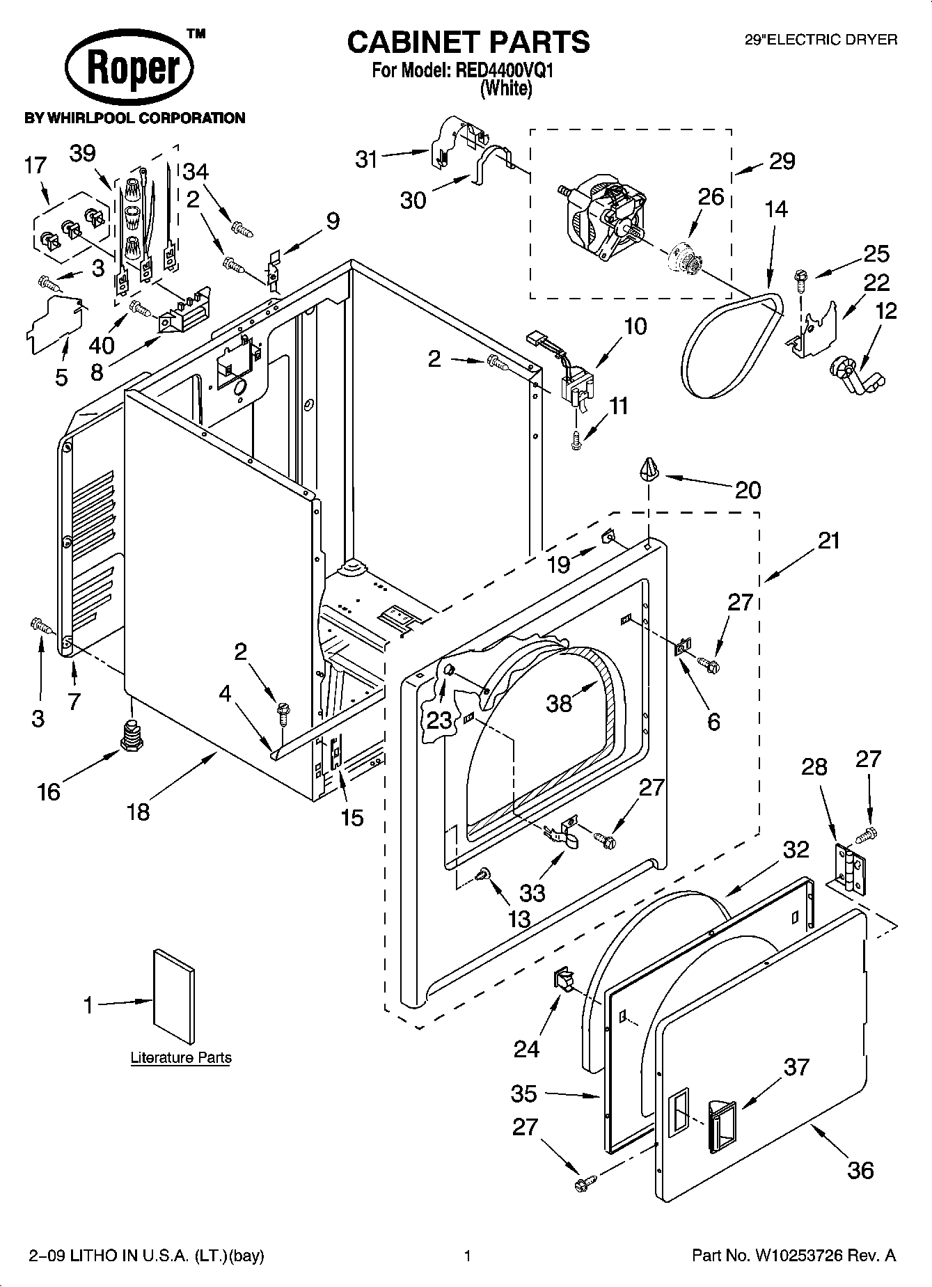 01 - CABINET PARTS