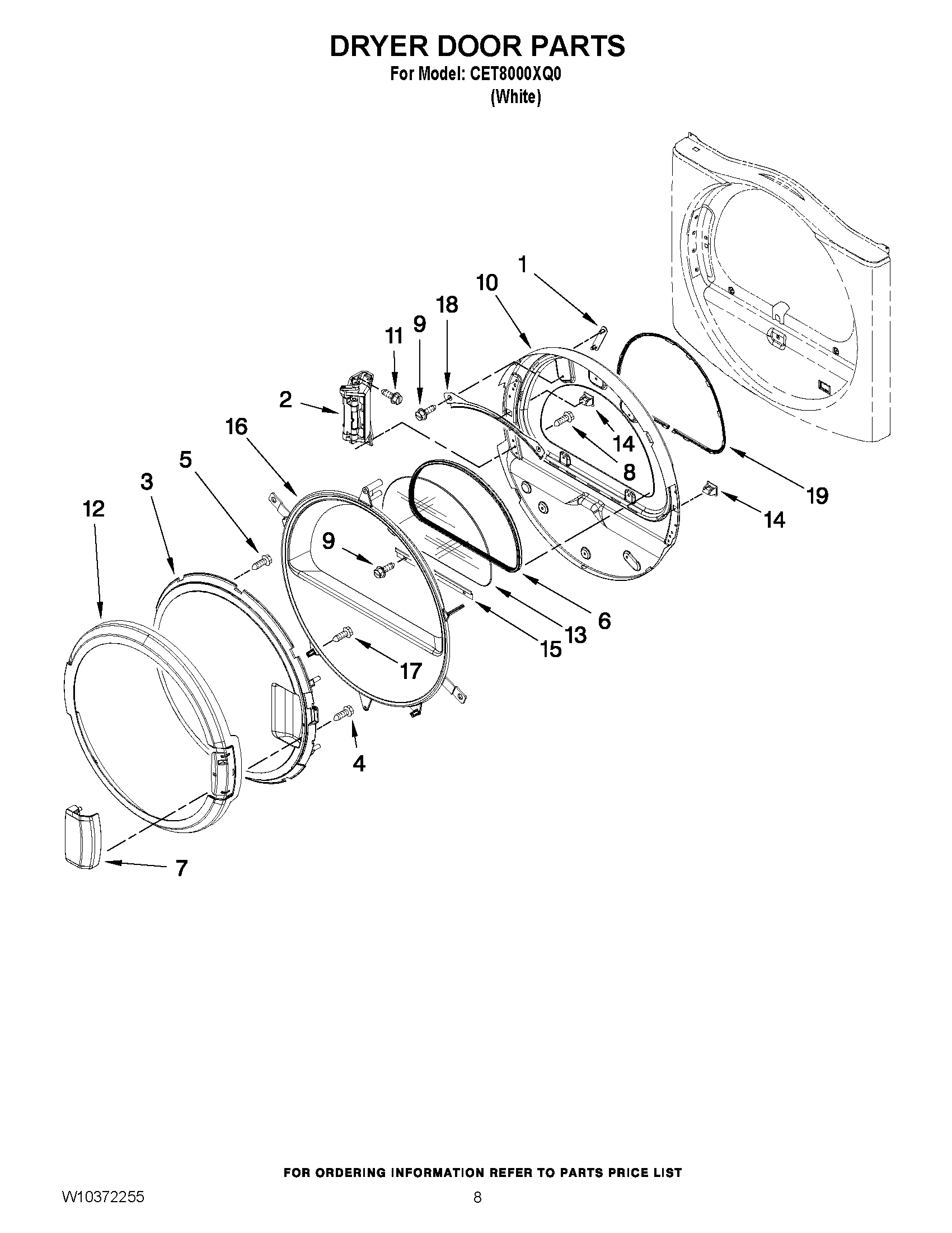 04 - DRYER DOOR PARTS