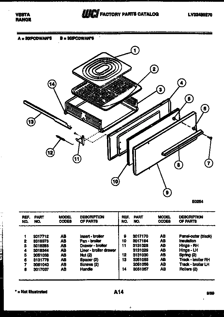 04 - BROILER DRAWER PARTS