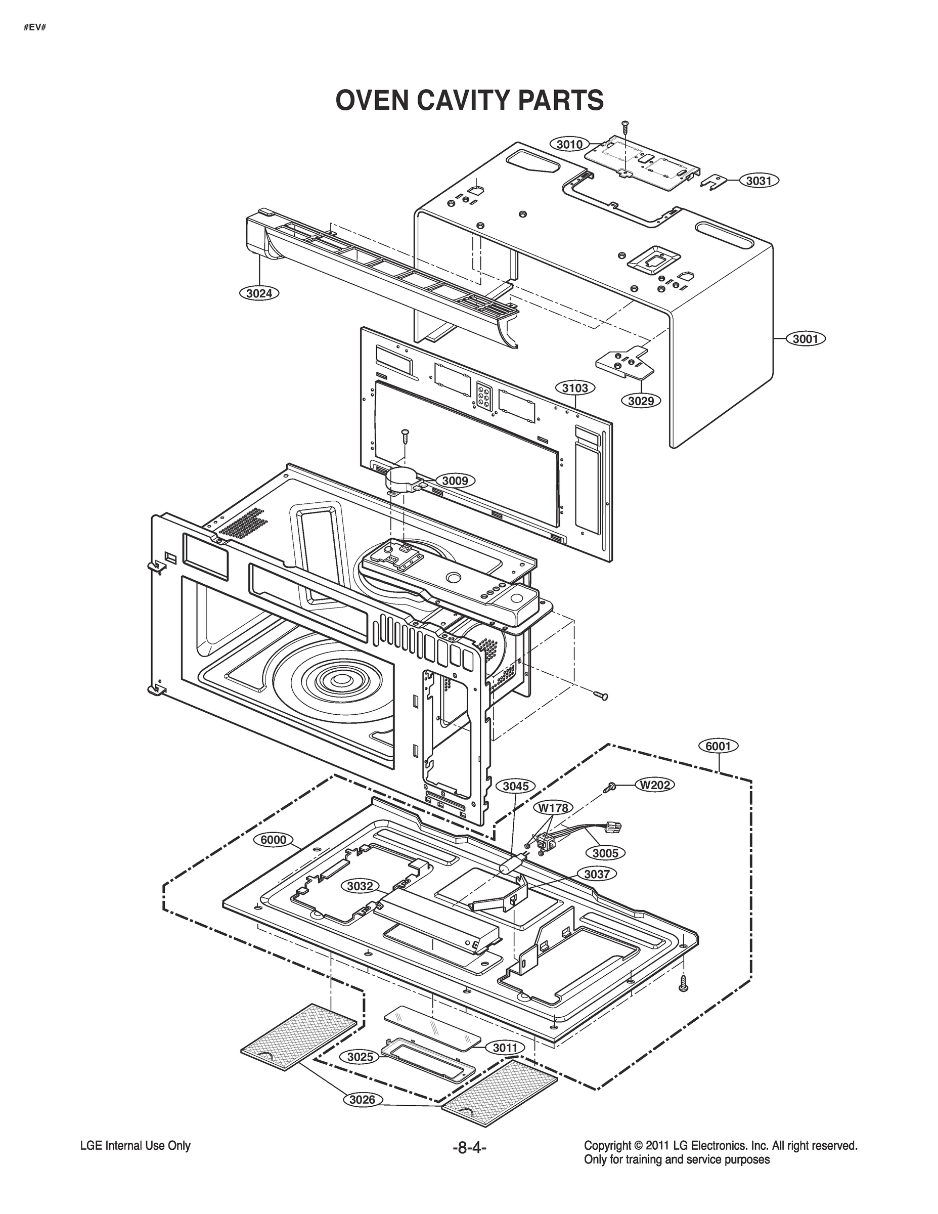 OVEN CAVITY PARTS