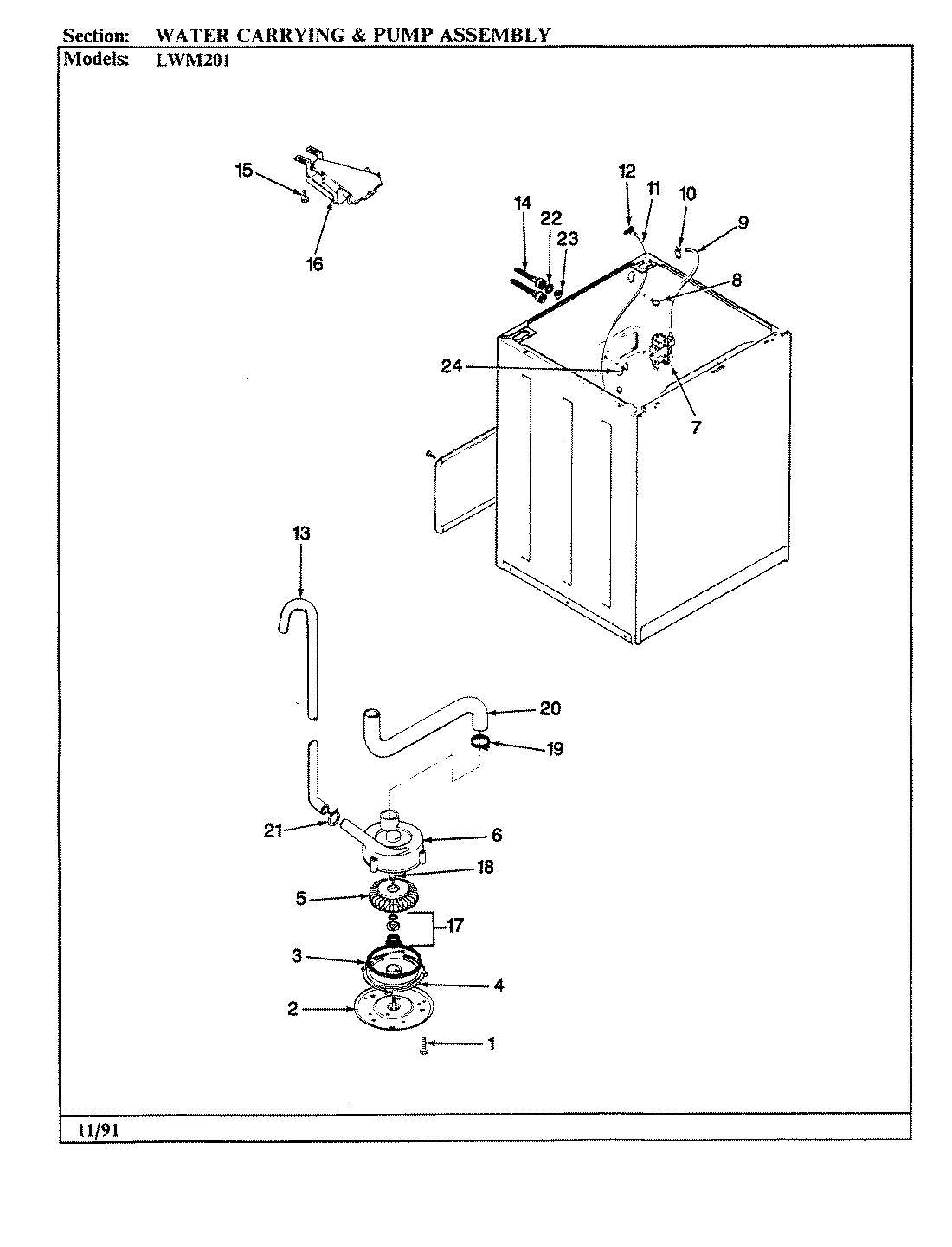 12 - WATER CARRYING & PUMP ASSY. (REV. A)