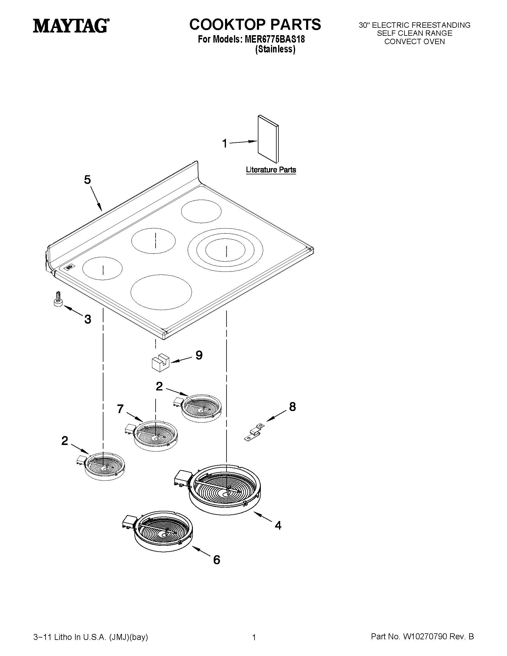 01 - COOKTOP PARTS
