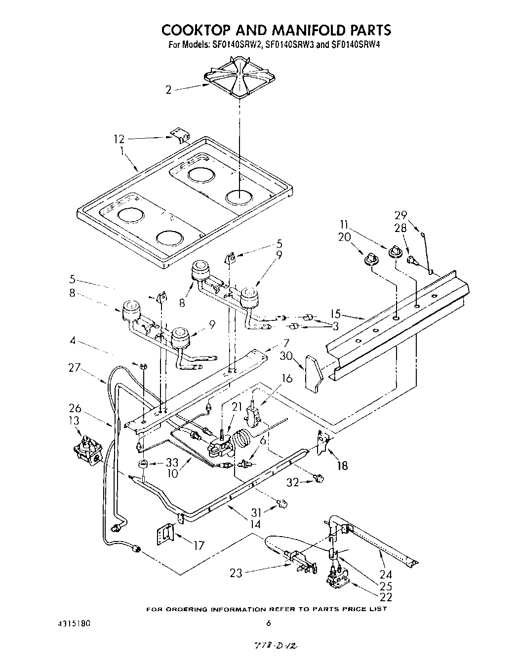 05 - COOKTOP AND MANIFOLD , LITERATURE A
