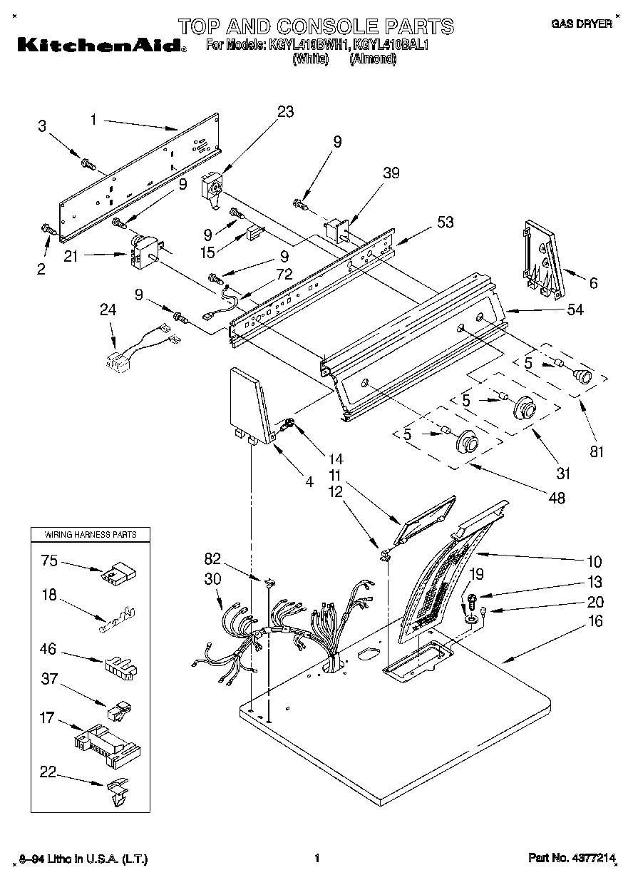 01 - TOP AND CONSOLE, LIT/OPTIONAL