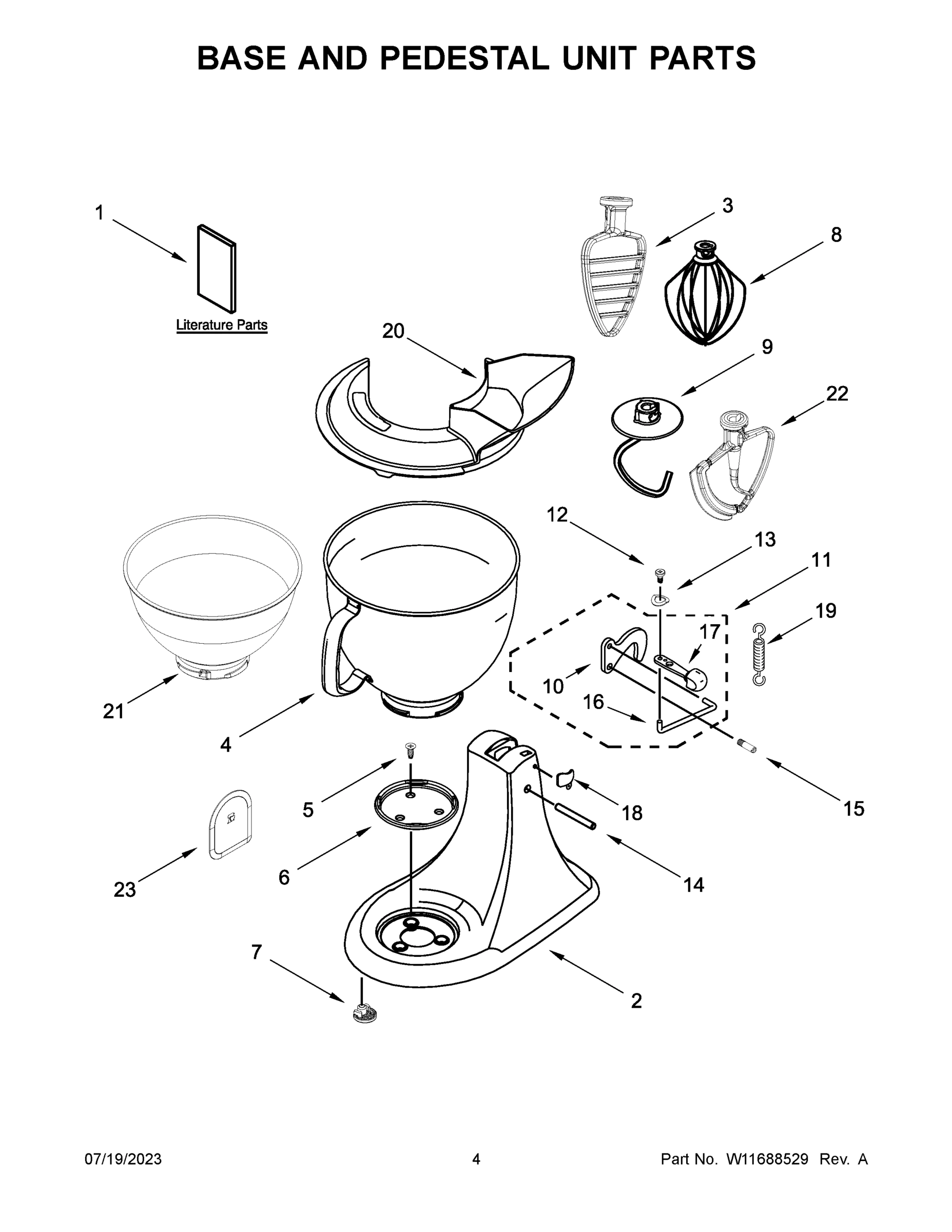 03 - BASE AND PEDESTAL UNIT PARTS