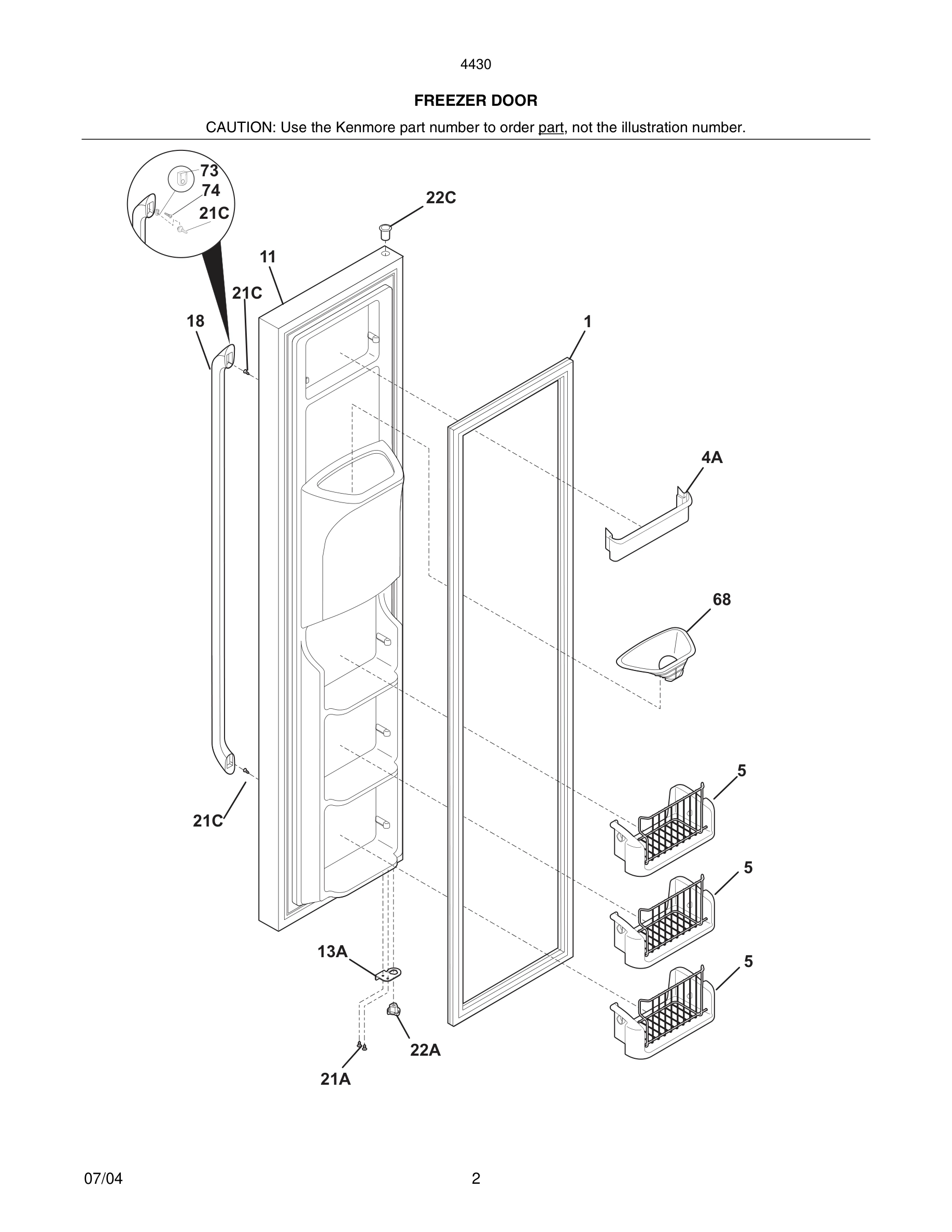 03 - FREEZER DOOR