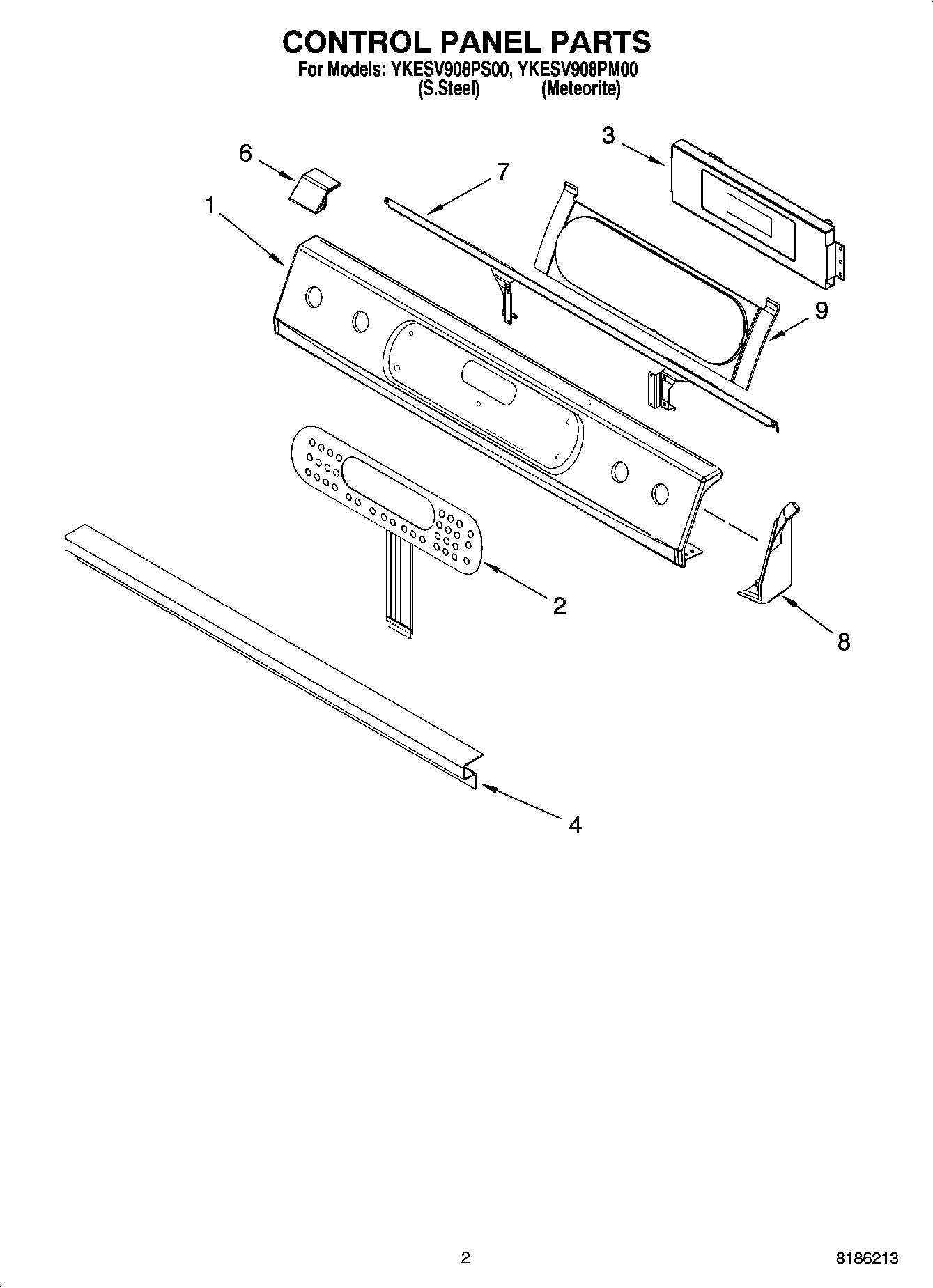 02 - CONTROL PANEL PARTS