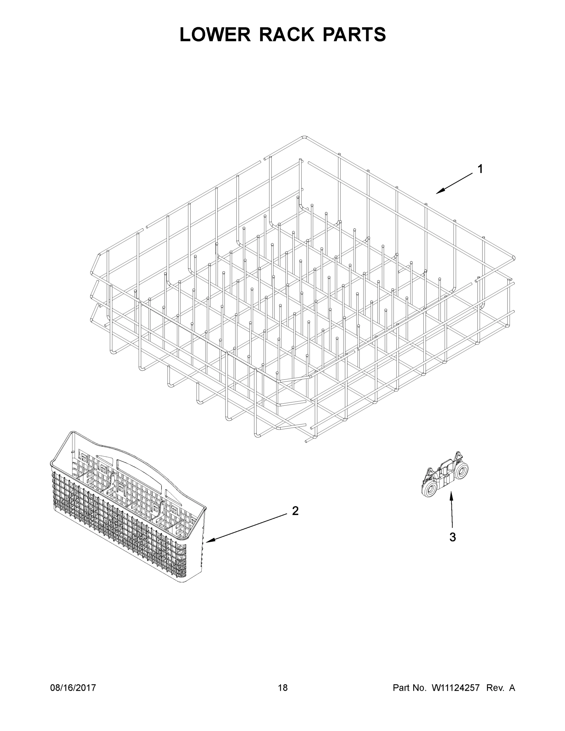 10 - LOWER RACK PARTS