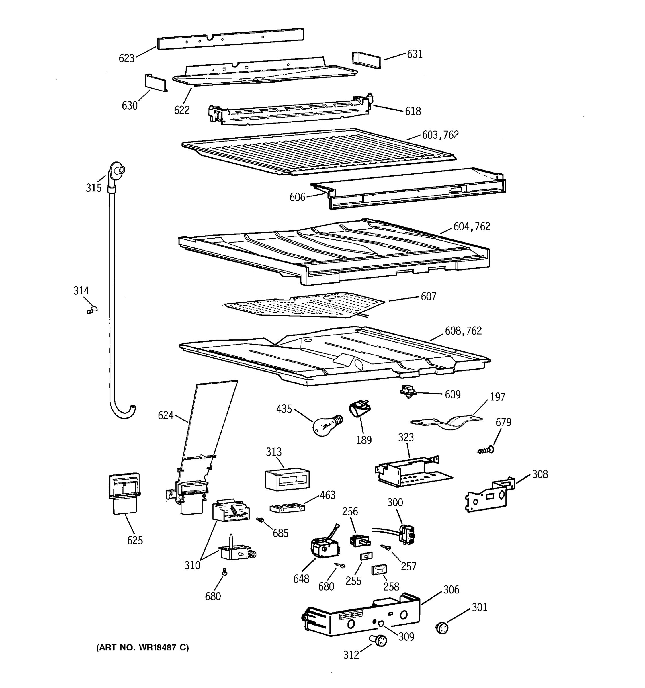 COMPARTMENT SEPARATOR PARTS