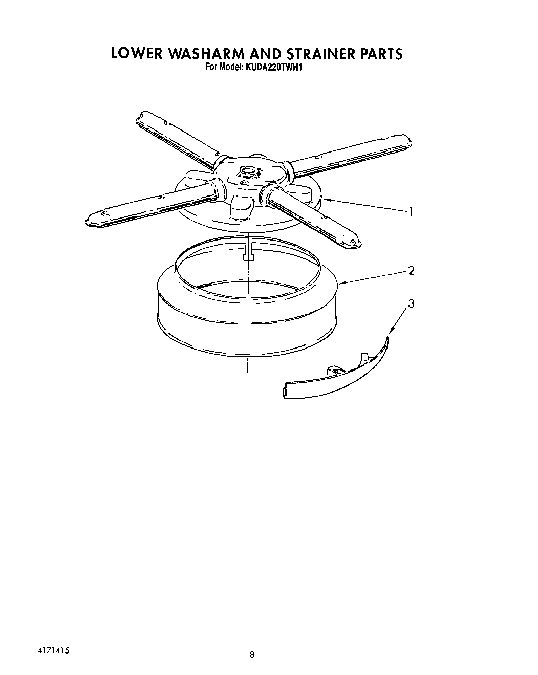 06 - LOWER WASHARM AND STRAINER