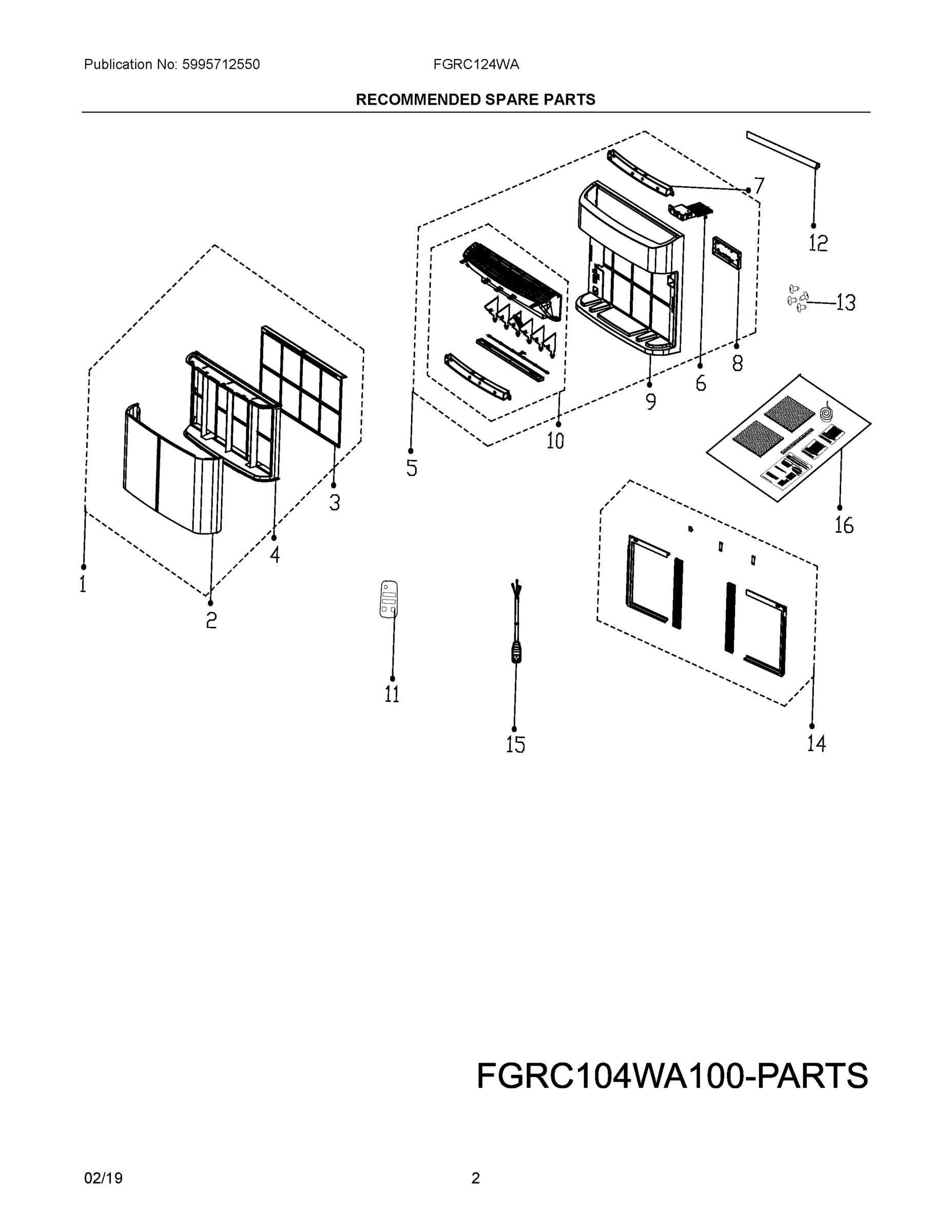 02 - RECOMMENDED SPARE PARTS