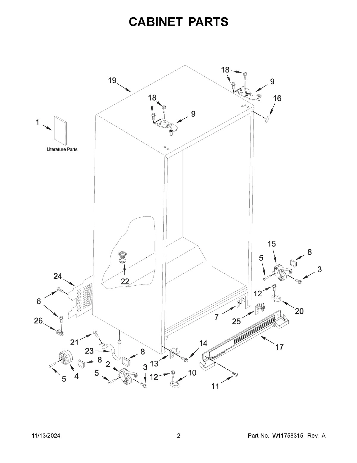 02 - CABINET PARTS