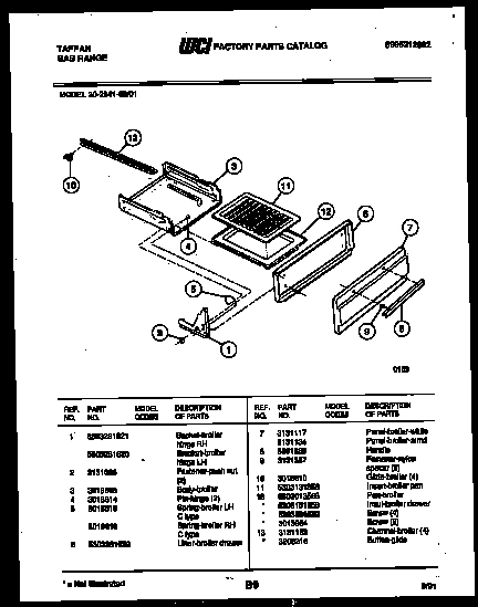 04 - BROILER DRAWER PARTS