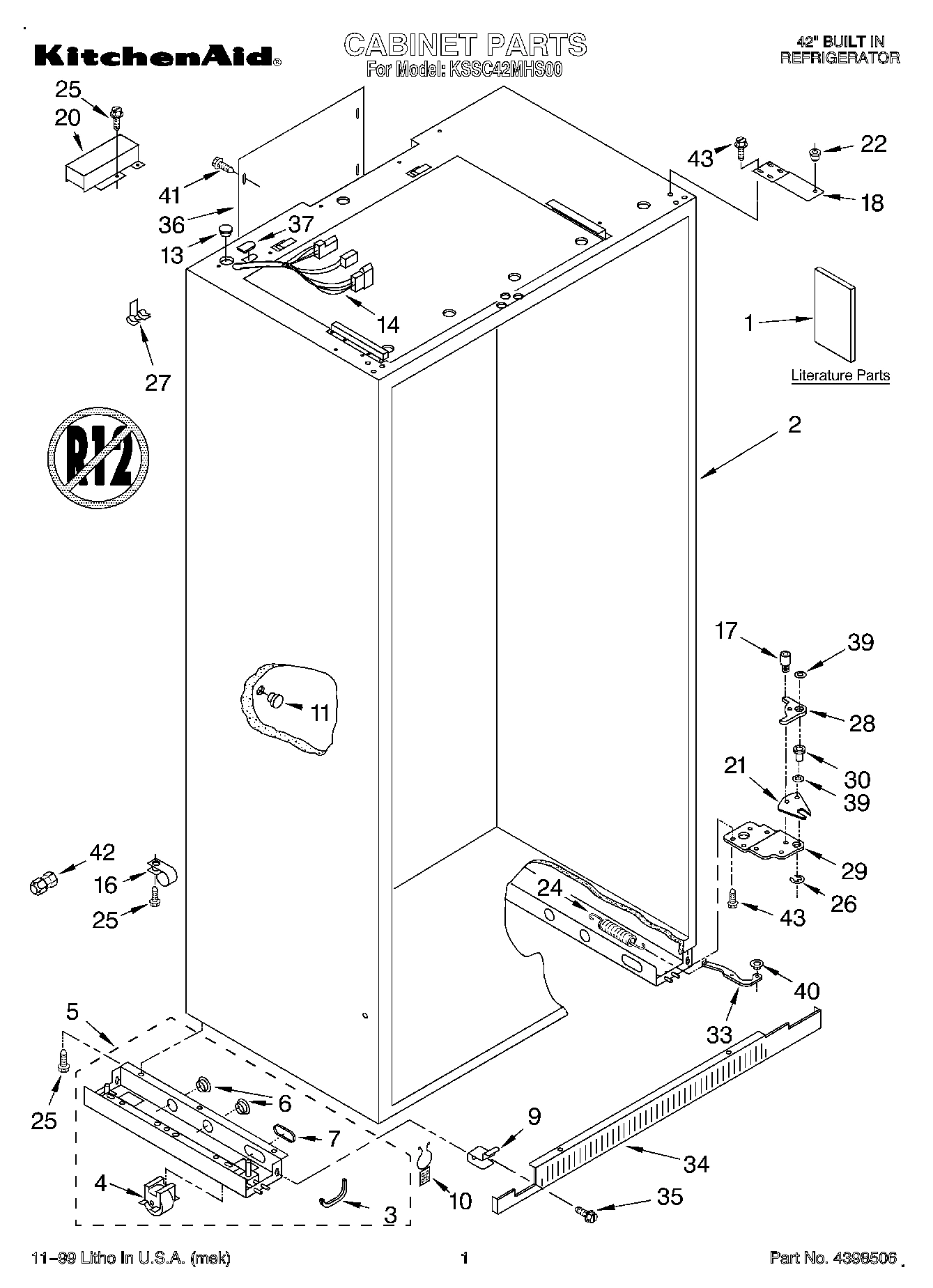 01 - CABINET, LITERATURE