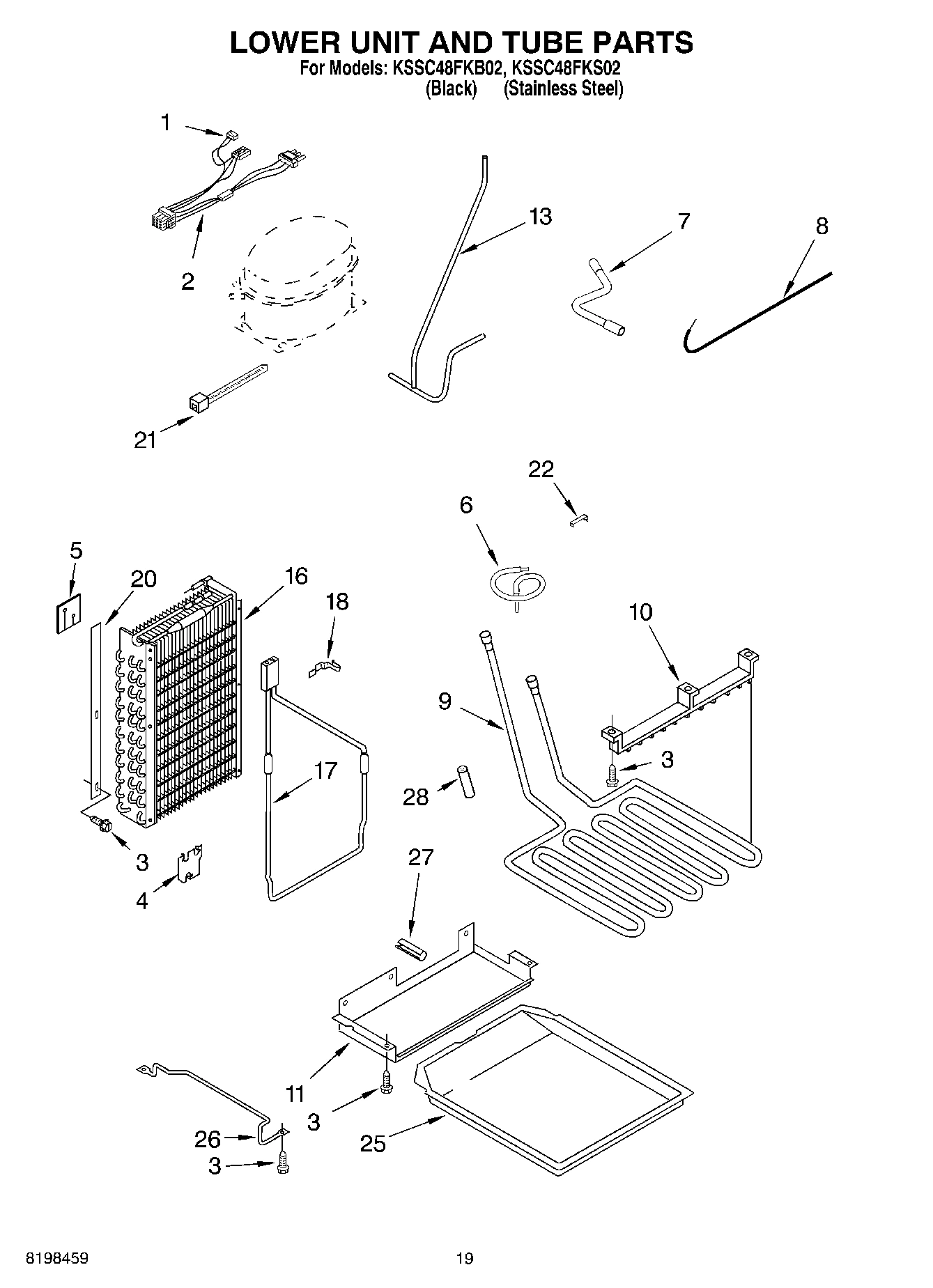 12 - LOWER UNIT AND TUBE PARTS