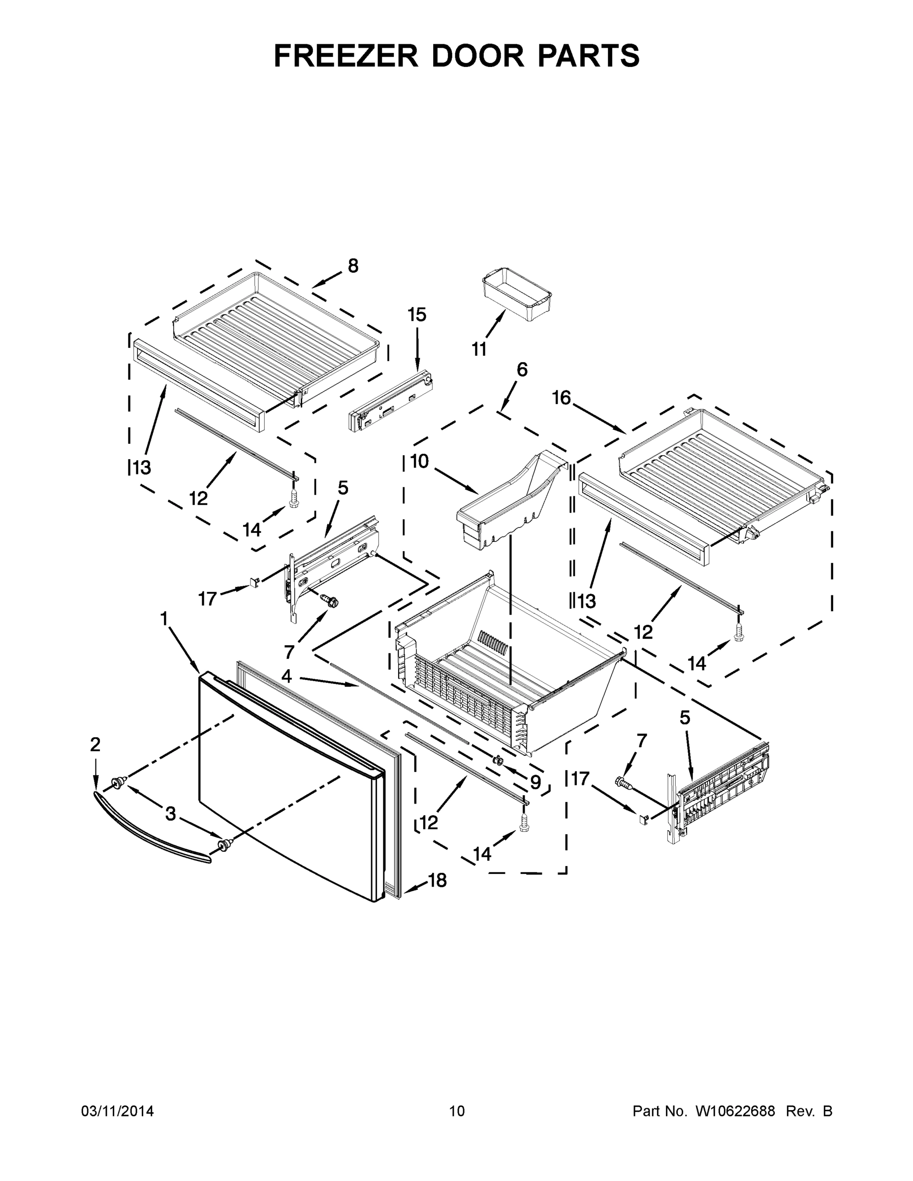 06 - FREEZER DOOR PARTS