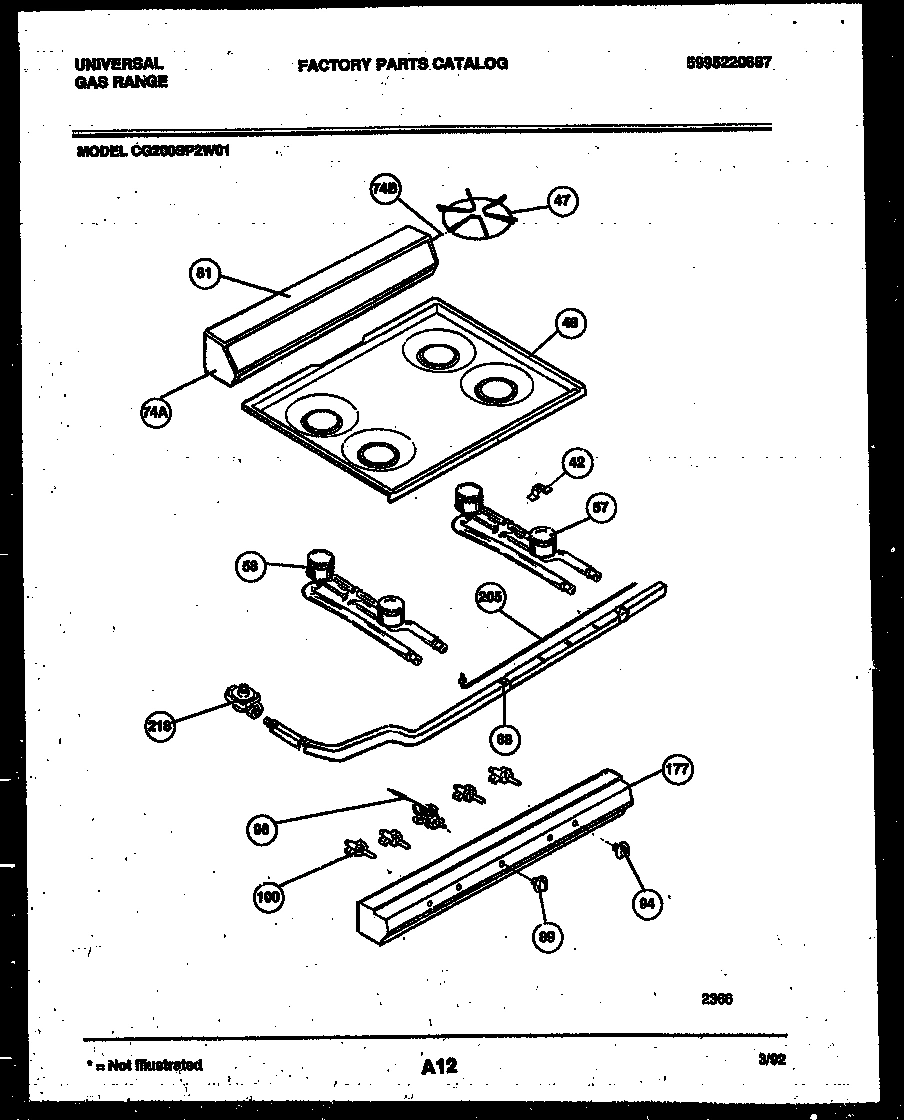 02 - COOKTOP, BURNER AND CONTROL PARTS