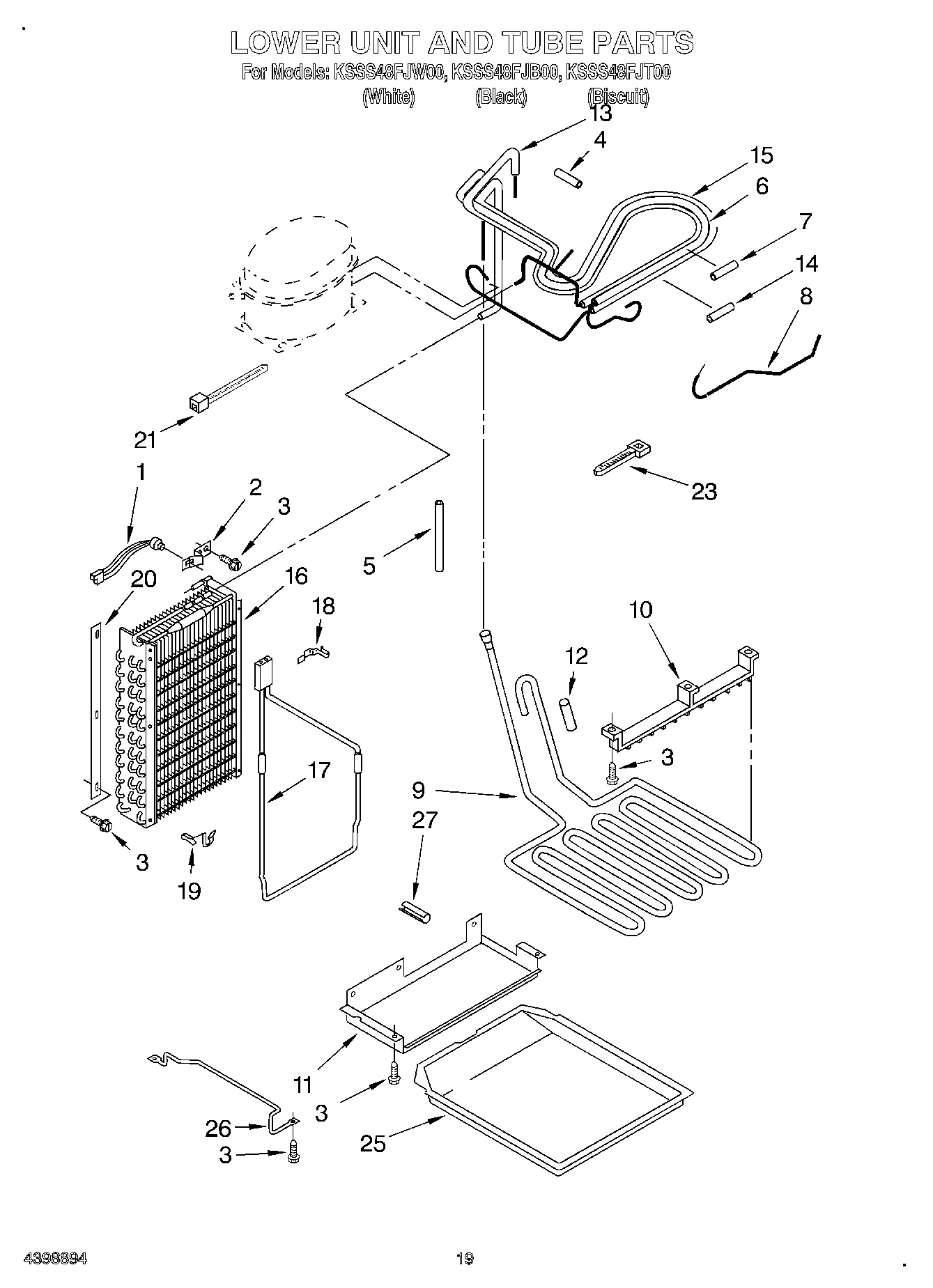 13 - LOWER UNIT AND TUBE