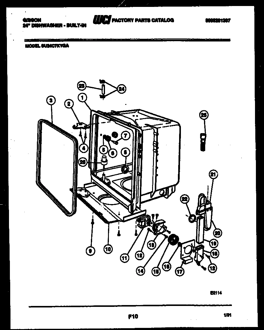 05 - TUB AND FRAME PARTS