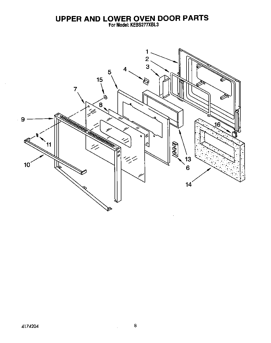 06 - UPPER AND LOWER OVEN DOOR