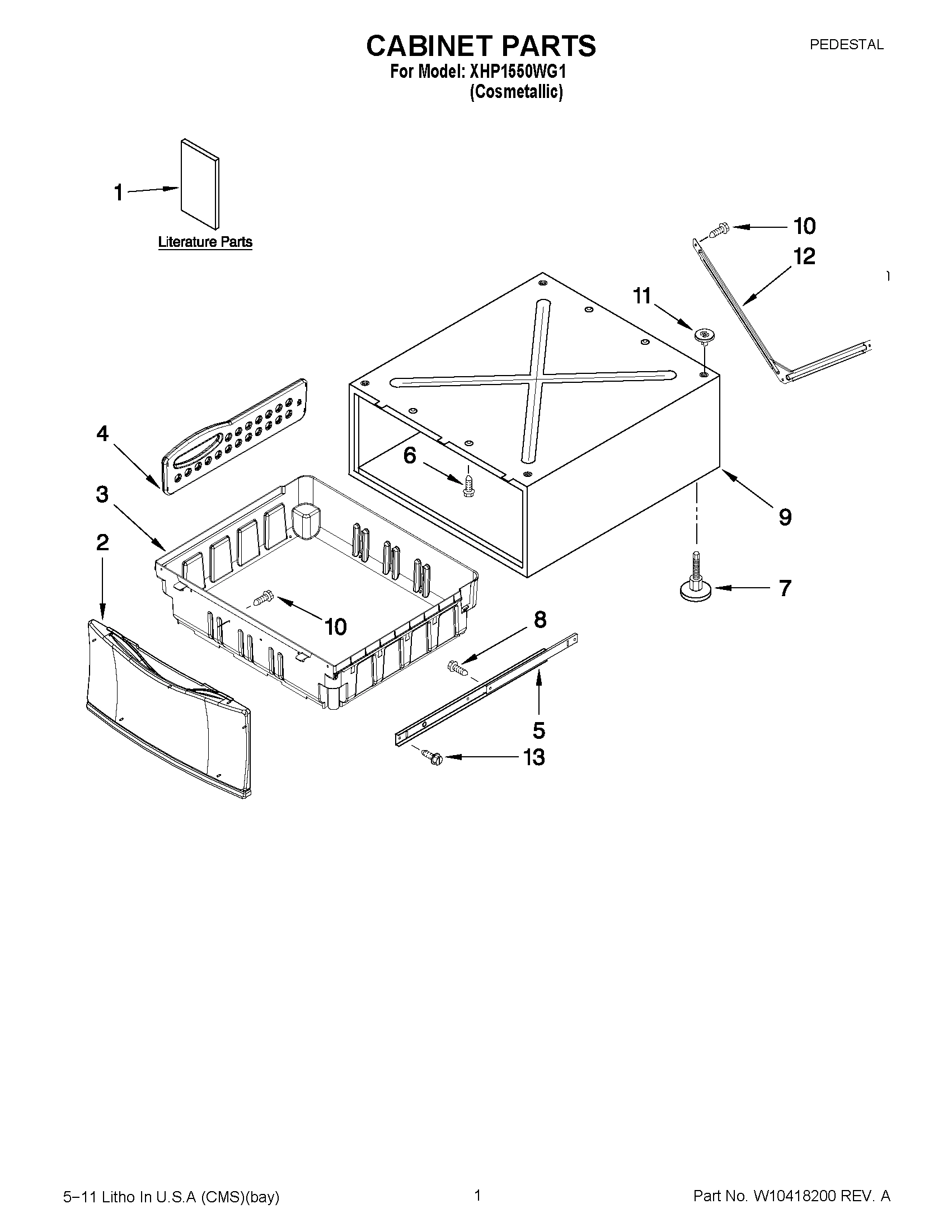 01 - CABINET PARTS
