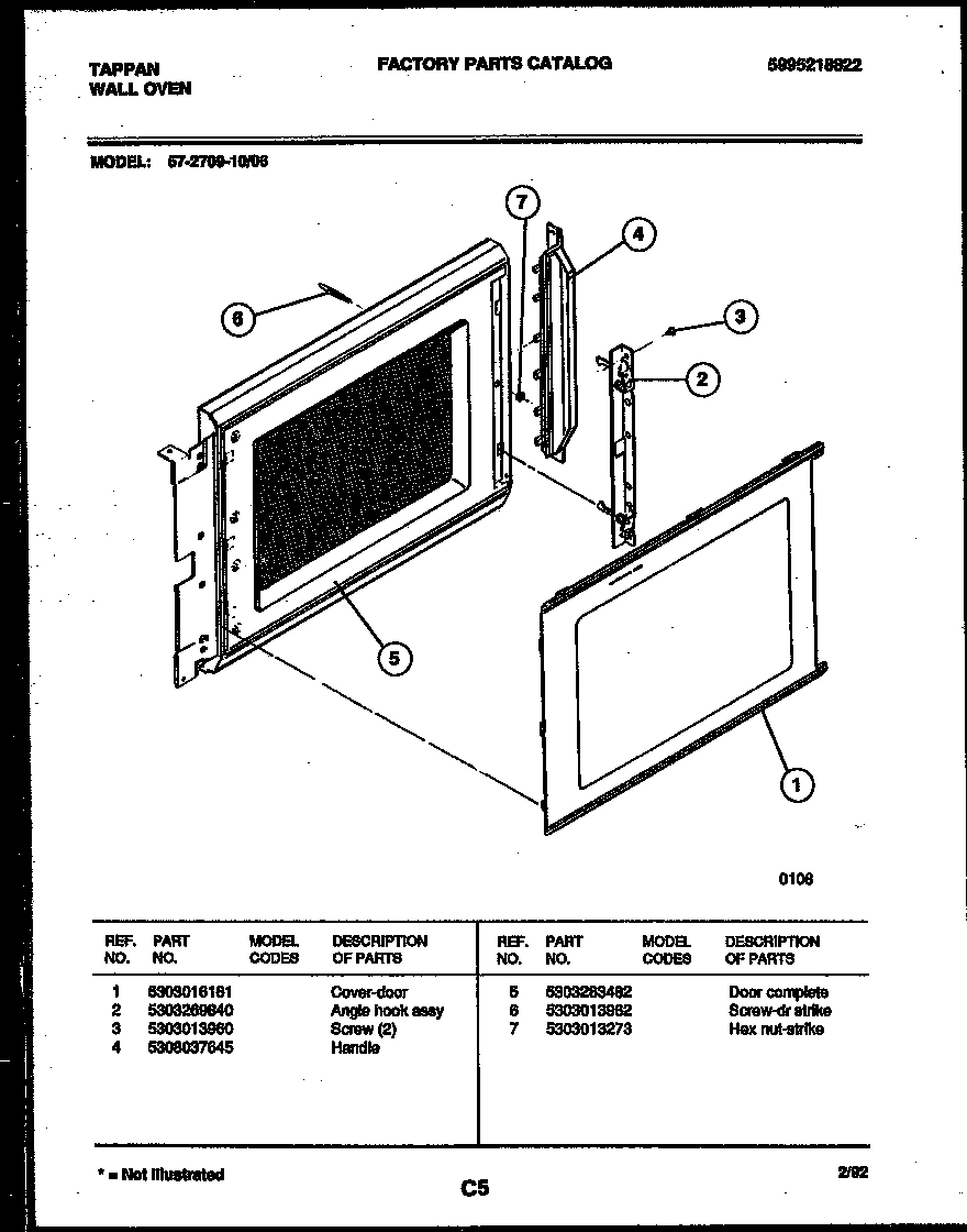 05 - UPPER OVEN DOOR PARTS