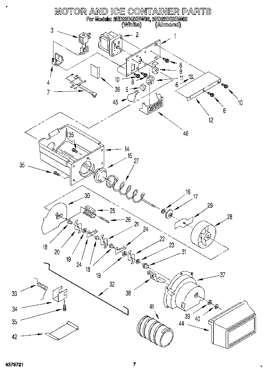 05 - MOTOR AND ICE CONTAINER