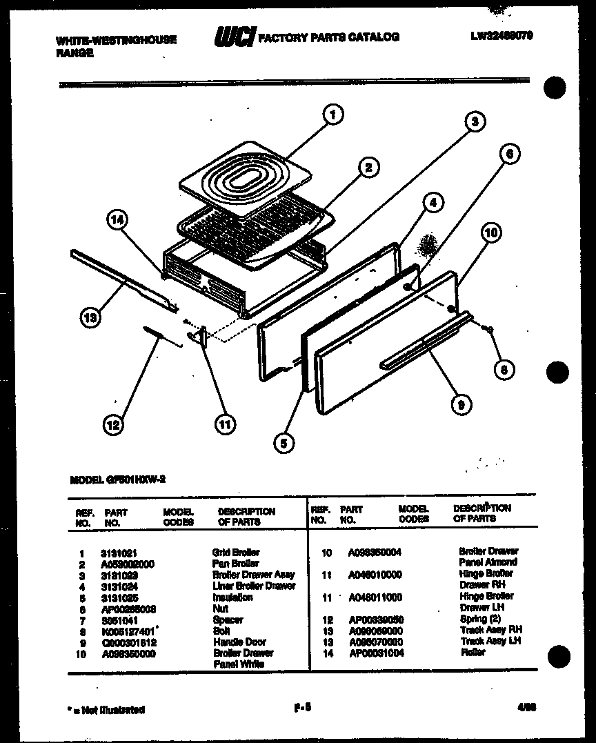 06 - BROILER DRAWER PARTS