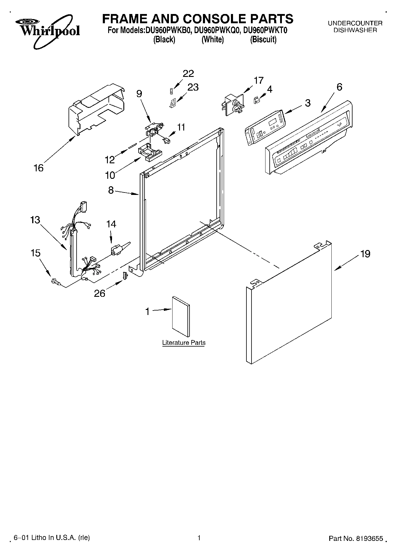 01 - FRAME AND CONSOLE, LITERATURE