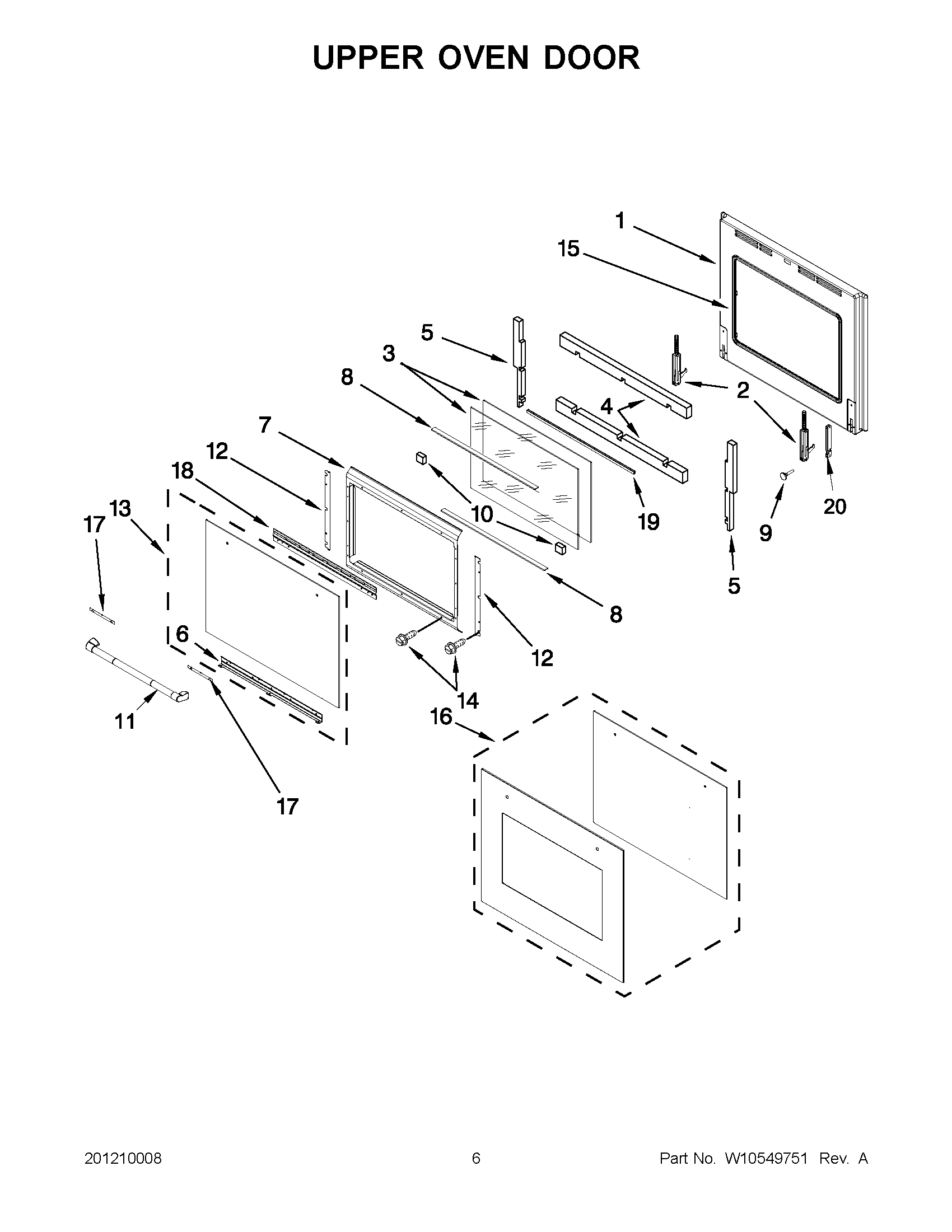 03 - UPPER OVEN DOOR