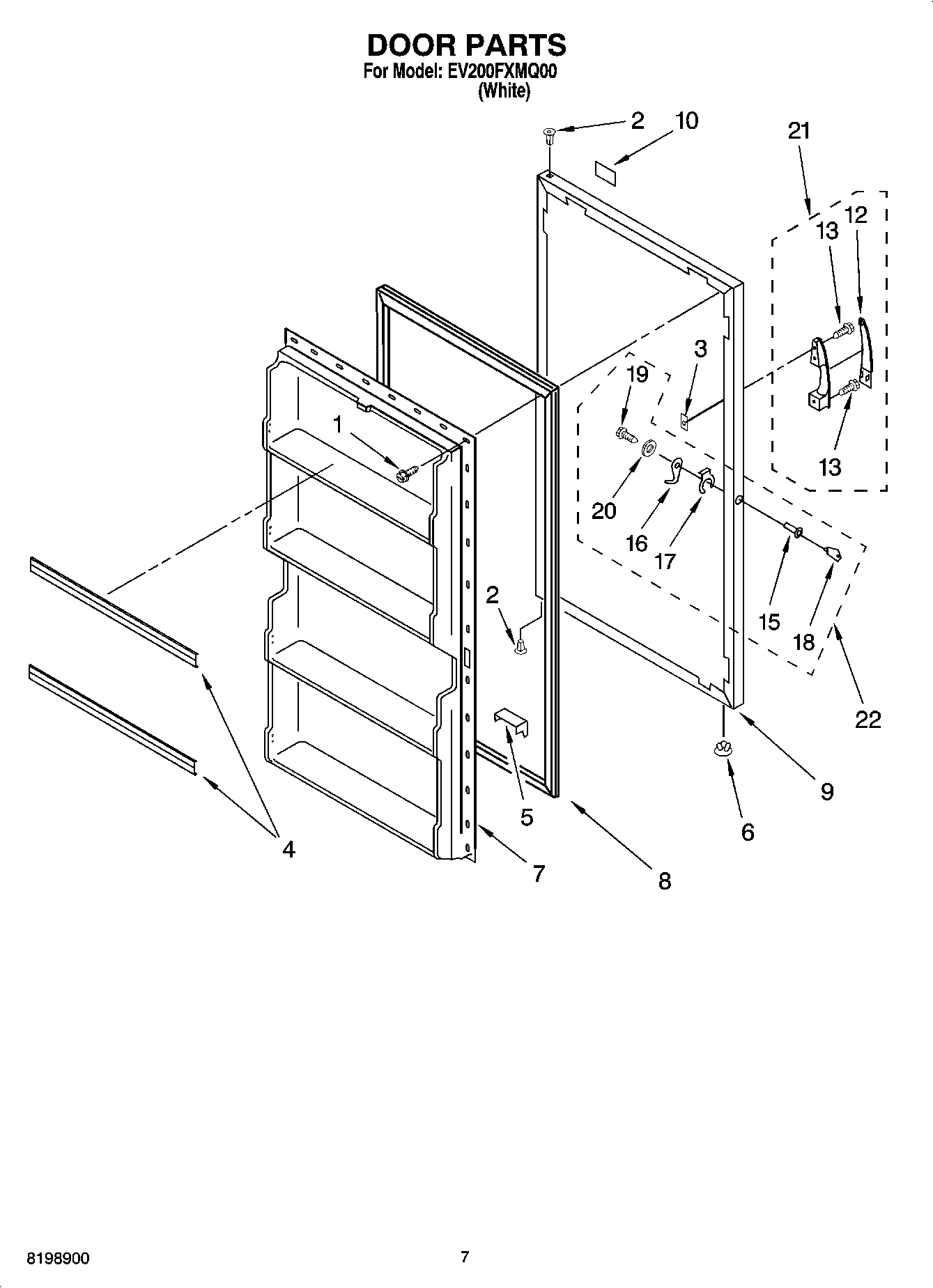 04 - DOOR PARTS, OPTIONAL PARTS (NOT INCLUDED)