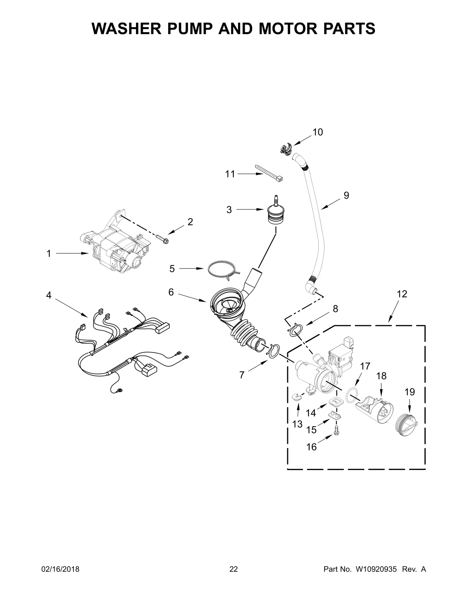 WASHER PUMP AND MOTOR PARTS